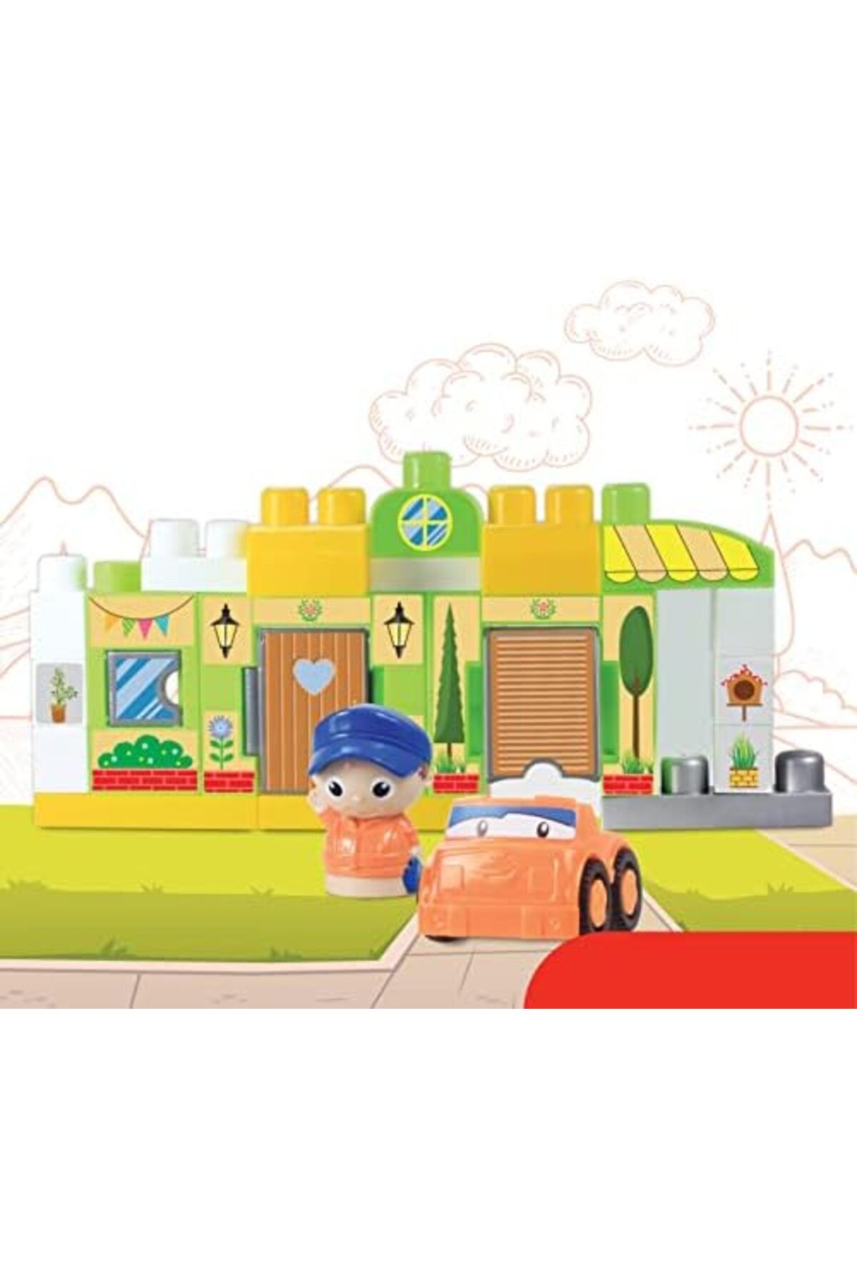 Moon-Dream Home – Building Block Toy Set – Learning Toddlers Colorful Building Bricks 8