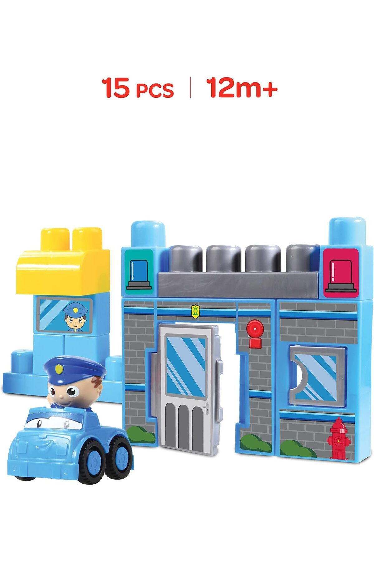 Moon-Police Patrol – Building Block Toy Set Learning Toddlers Colorful Building Bricks 5