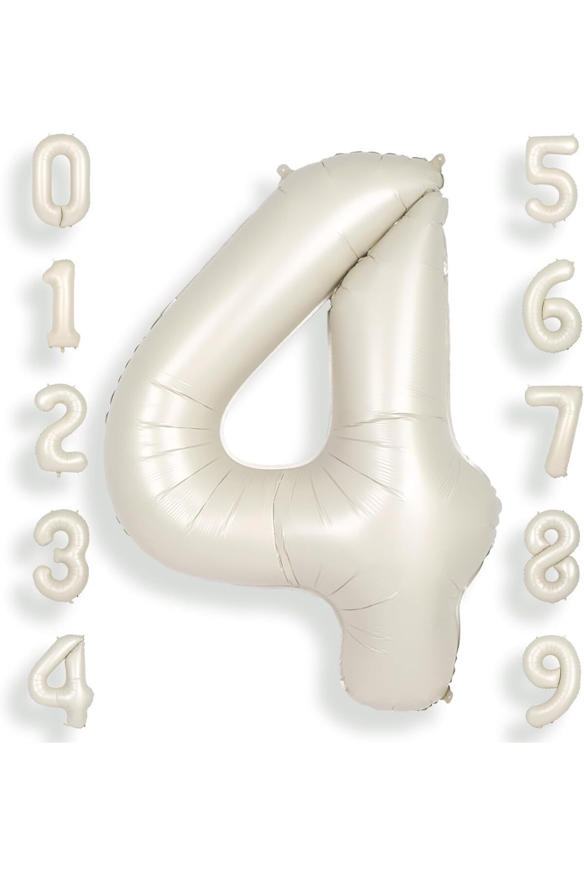 UVERTE 4 Yaş Gold Altın Renk Folyo Balon 34 İnç 80 cm Doğum Günü Kutlama Parti Balonu