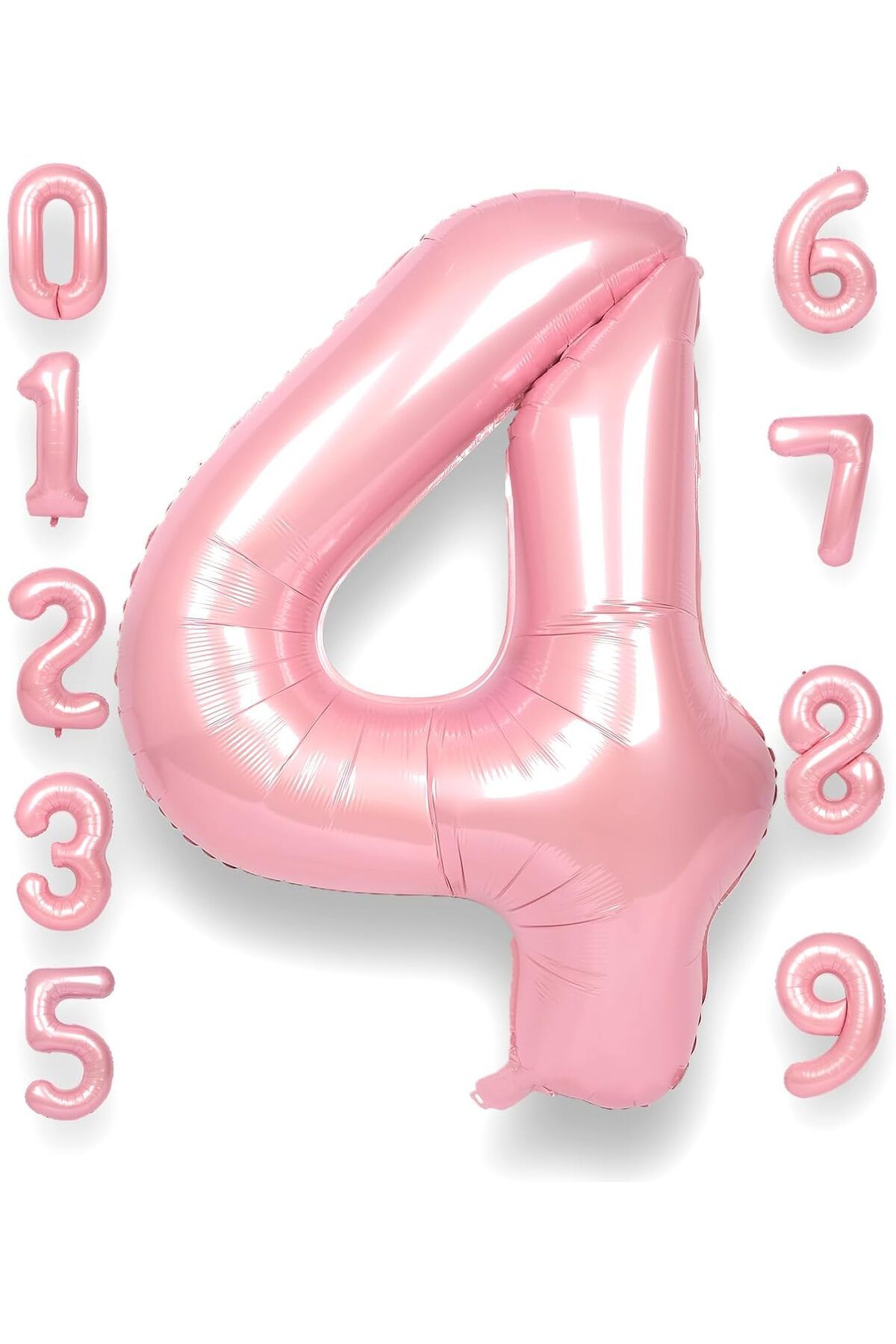 UVERTE 4 Yaş Gold Altın Renk Folyo Balon 34 İnç 80 cm Doğum Günü Kutlama Parti Balonu