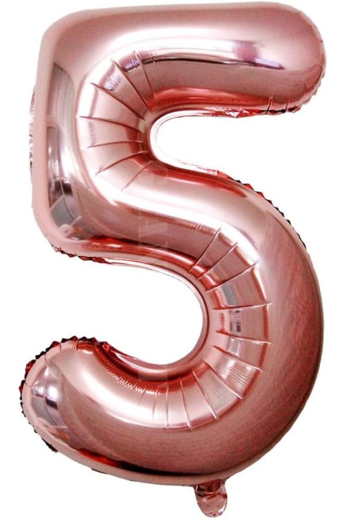 UVERTE 5 Yaş Gold Altın Renk Folyo Balon 34 İnç 80 CM Doğum Günü Partisi İçin