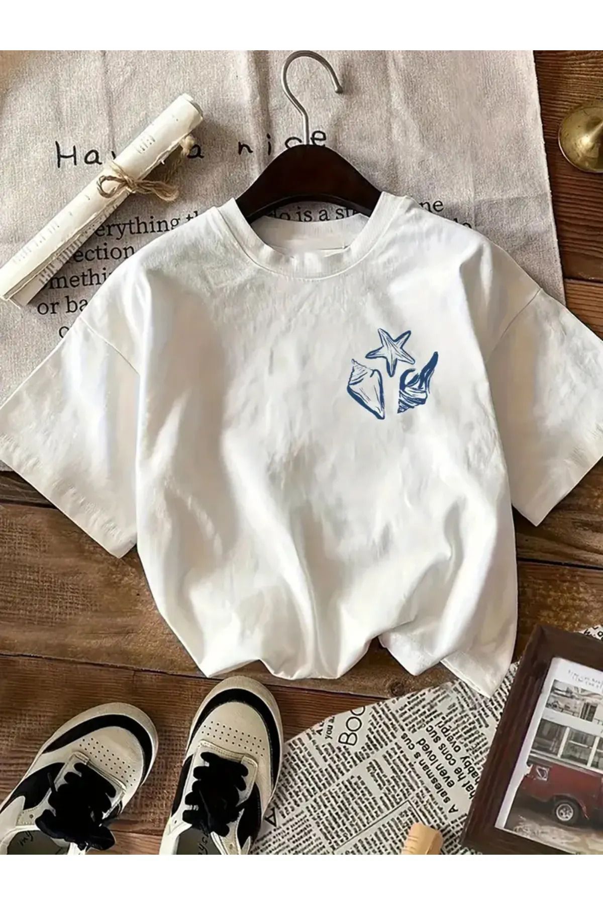 Koklonmoda Büyük Beden Unisex Mallorca Baskılı Oversize T-Shirt