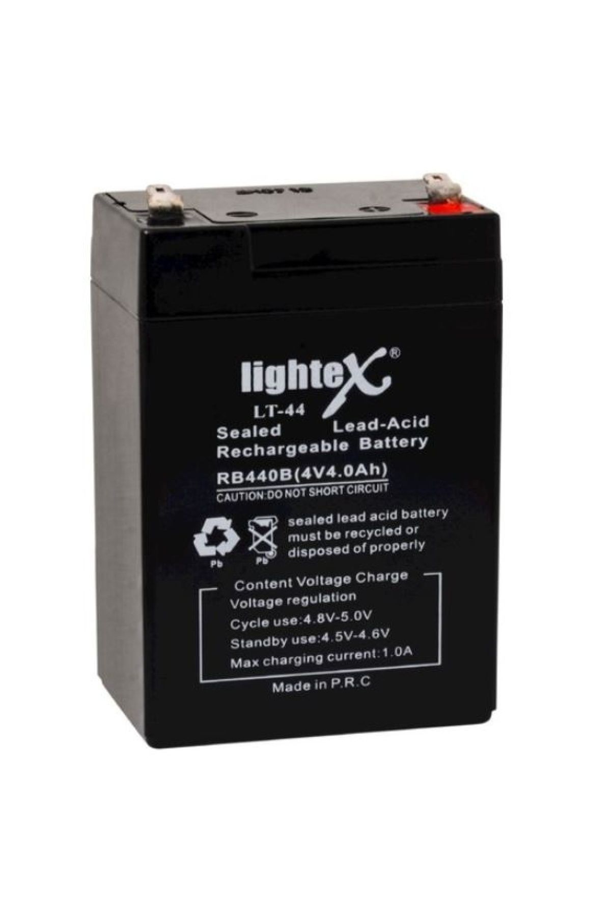 Findit LIGHTEX LT-44 4 VOLT - 4 AMPER KURU AKÜ (IŞILDAK AKÜSÜ) (2818)