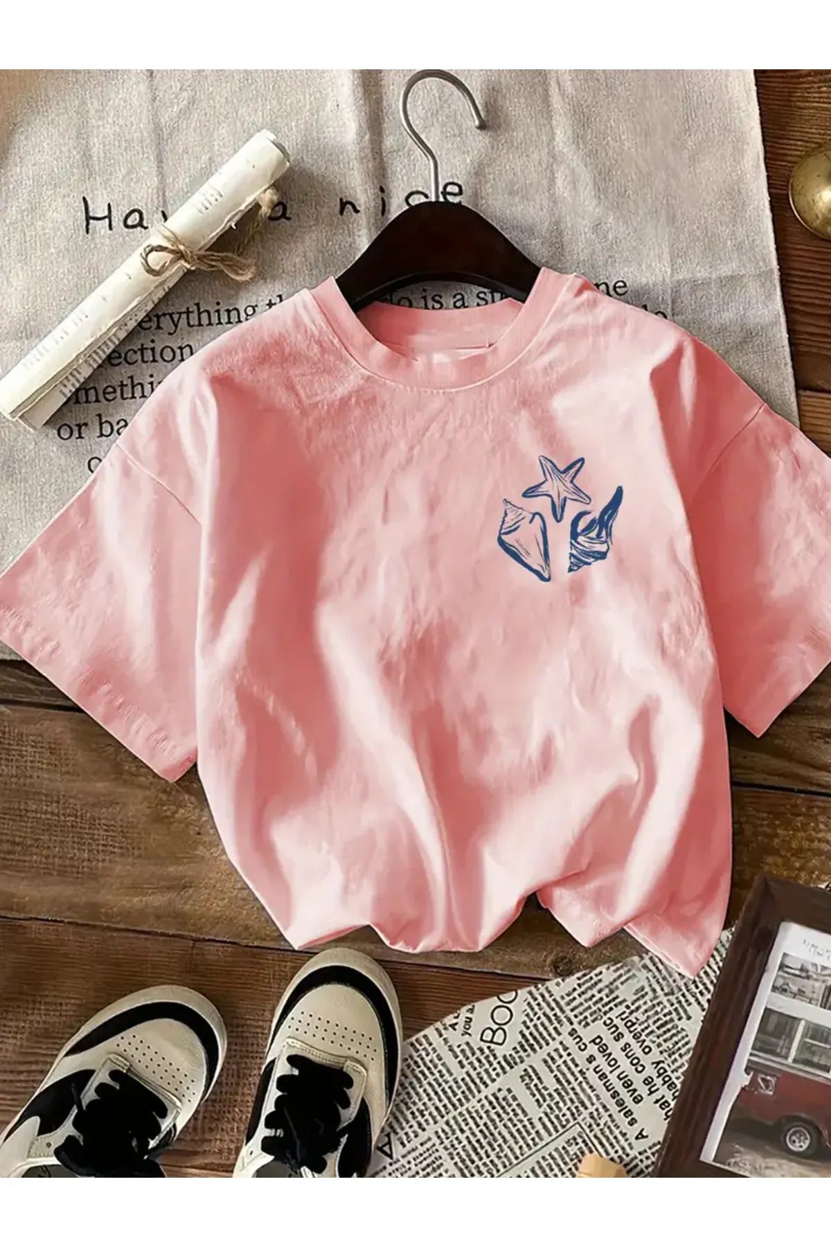 Koklonmoda Unisex Mallorca Baskılı Oversize T-Shirt
