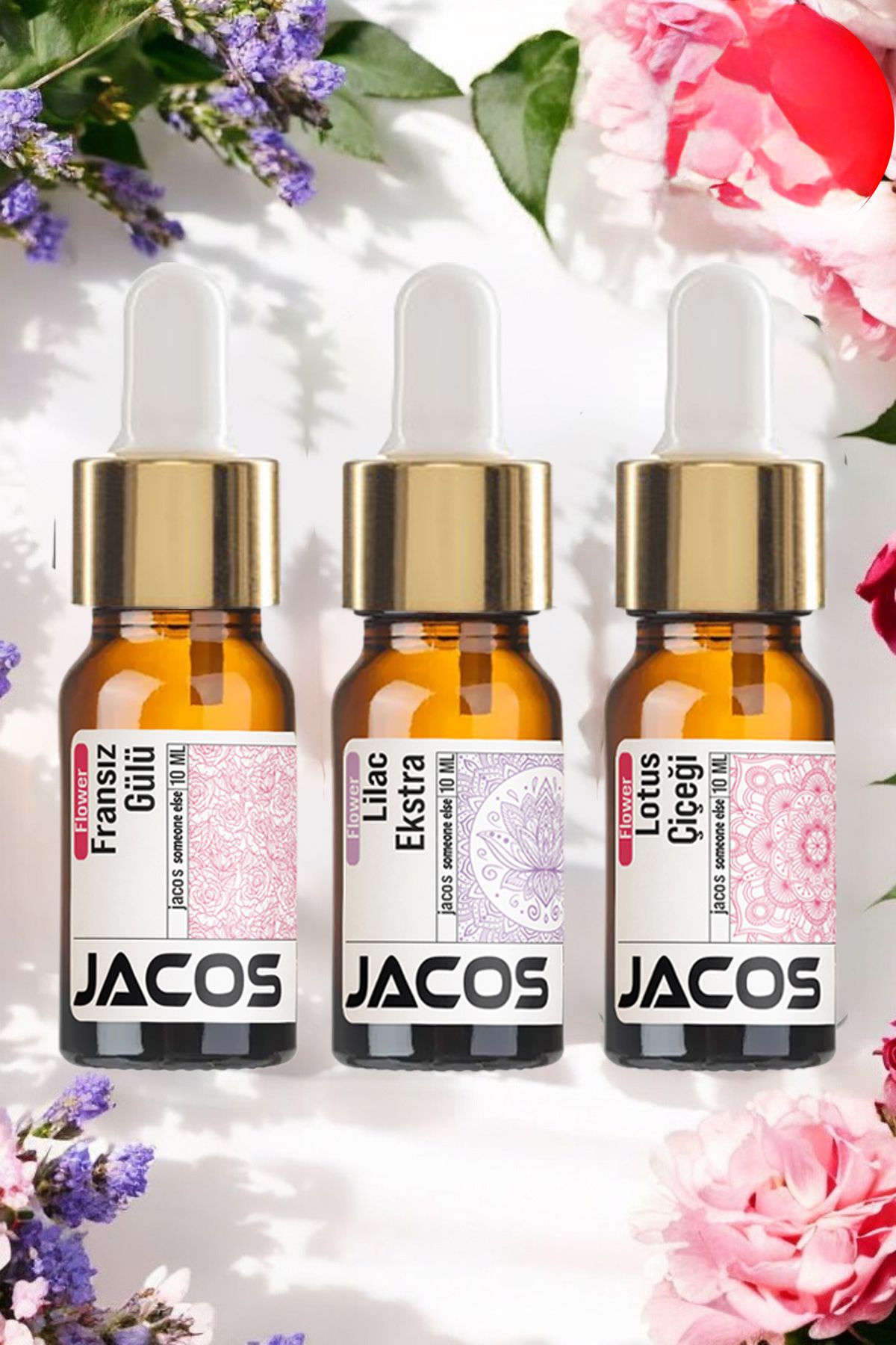 JACOS Ahşap Kokuluk Frager Esansı Fransız Gülü Lilac Lotus Uzun Süreli ve Yoğun Koku