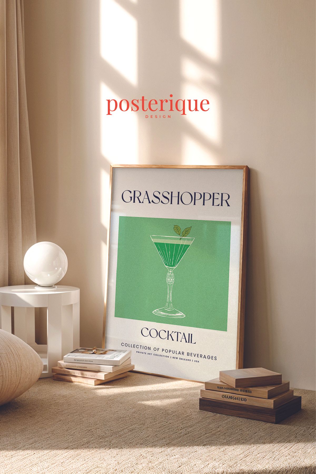 posterique Grasshopper Çerçevesiz Poster Çerçevesiz tablo