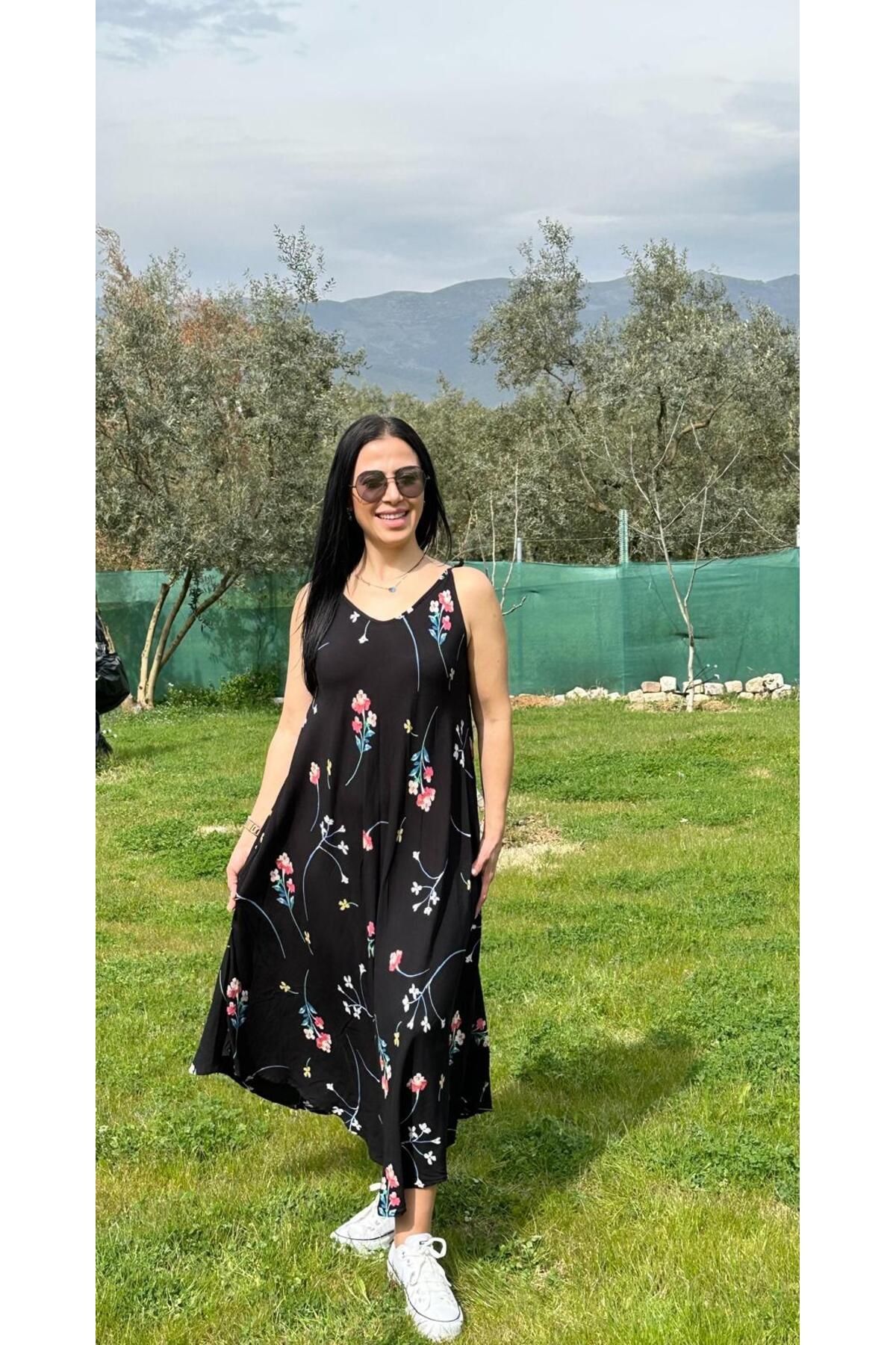 KTY TR KADIN İP ASKILI ELBİSE