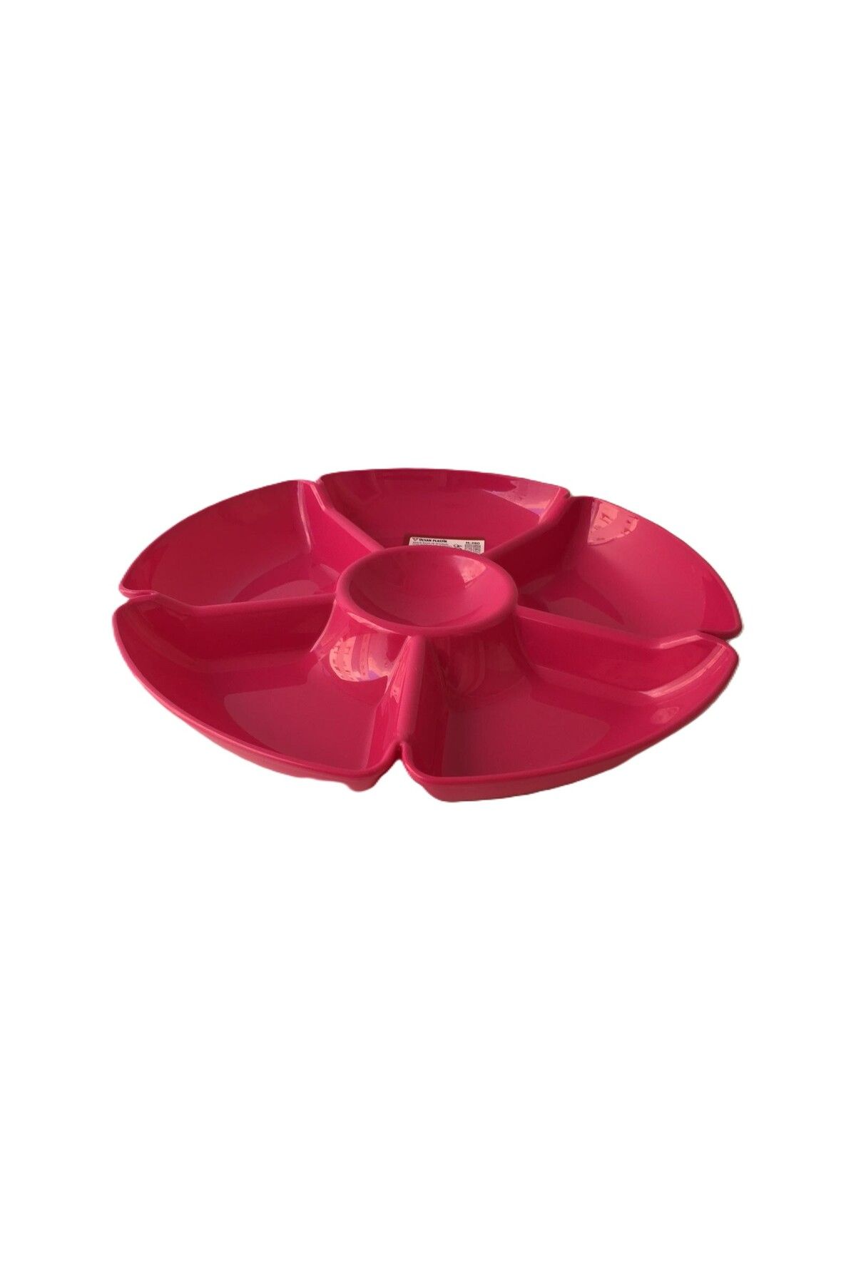 Üçsan Plastik 6 bölmeli Papatya Kahvaltı & Mama Tabağı-28 x 3,5 [h] cm -BPA Free