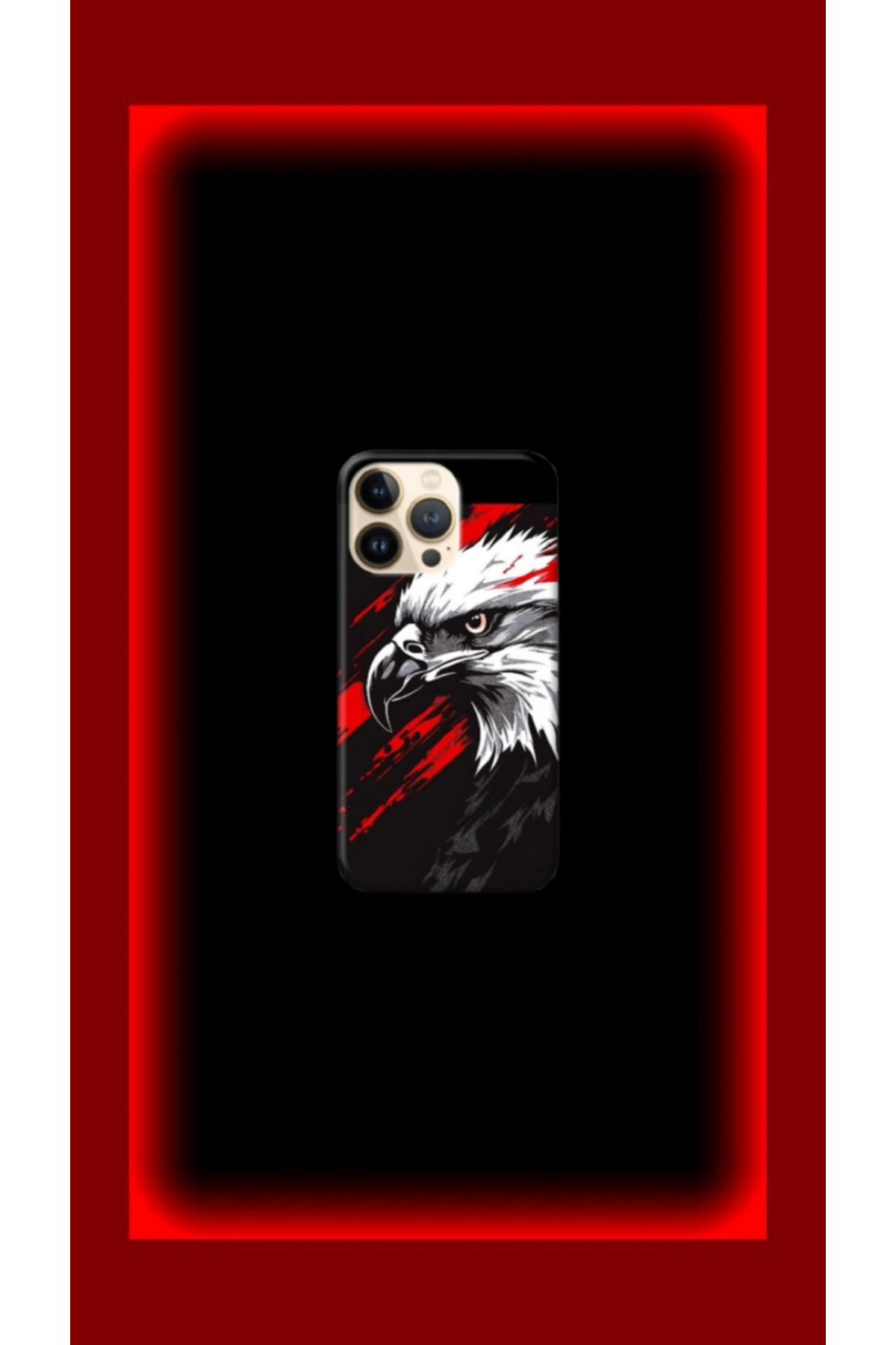 cover shopp Kartal Desenli Kılıf Tasarımı-1 IP 14 Pro Max