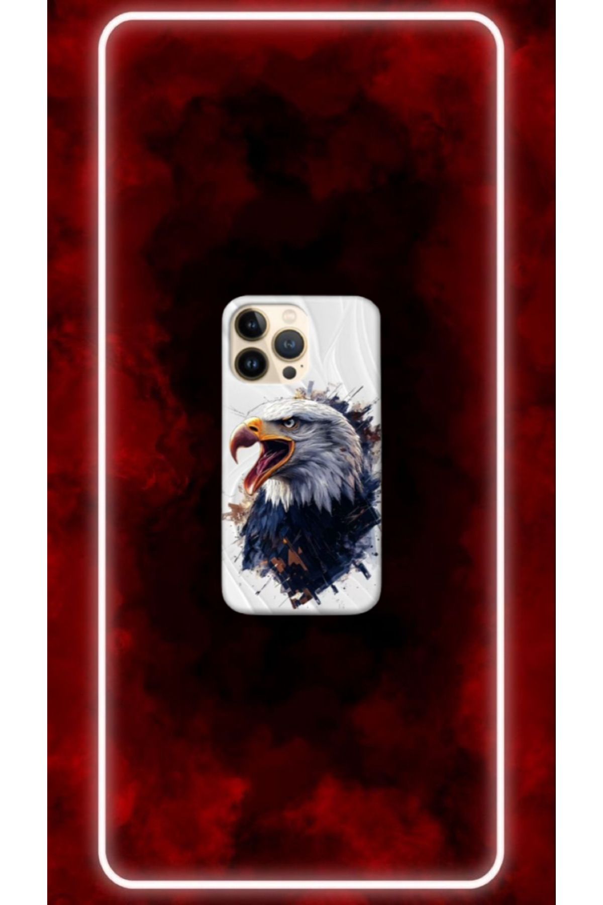 cover shopp Kartal Desenli Kılıf Tasarımı-3 IP 16 Pro Max