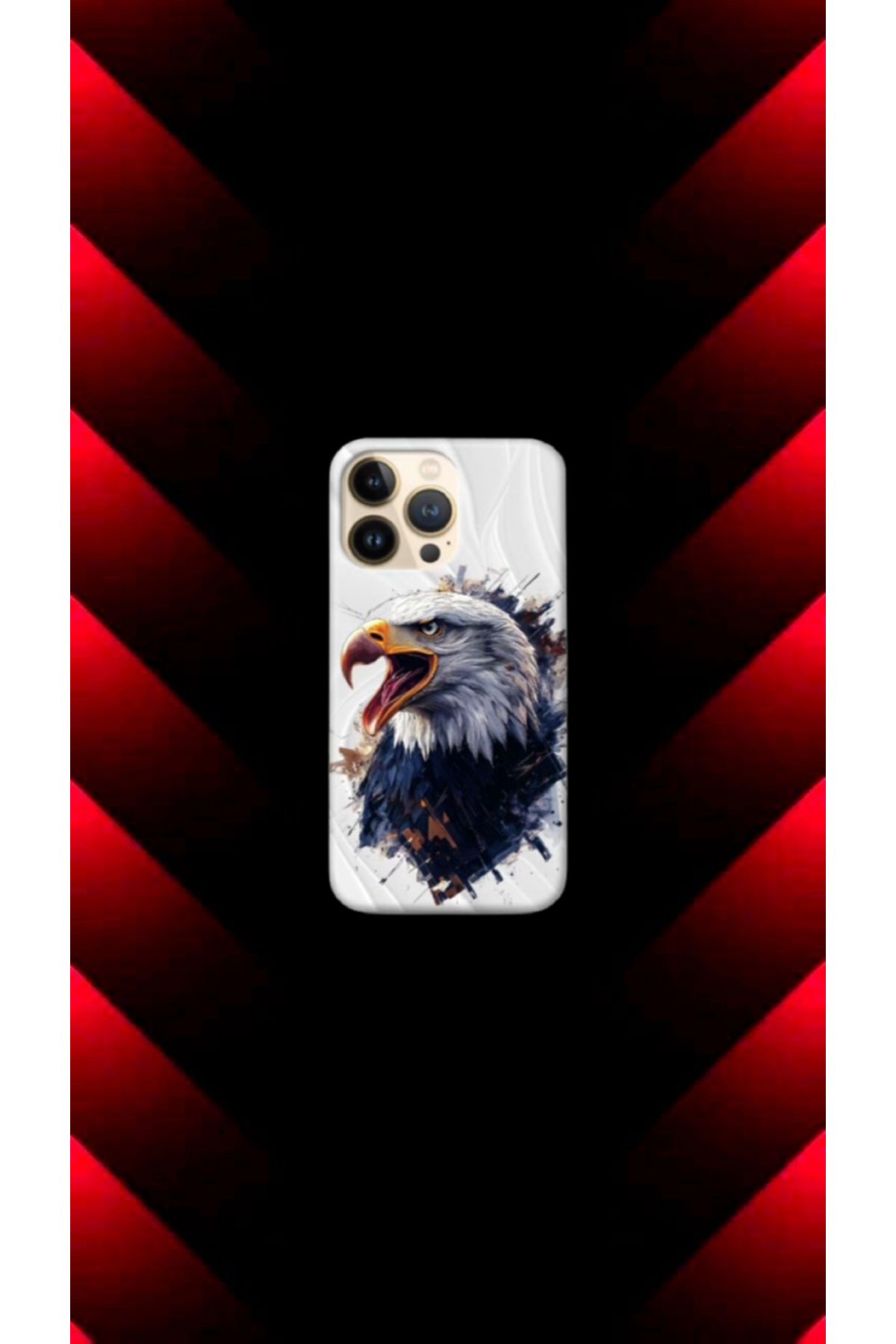 cover shopp Kartal Desenli Kılıf Tasarımı-4 IP 15 Pro Max