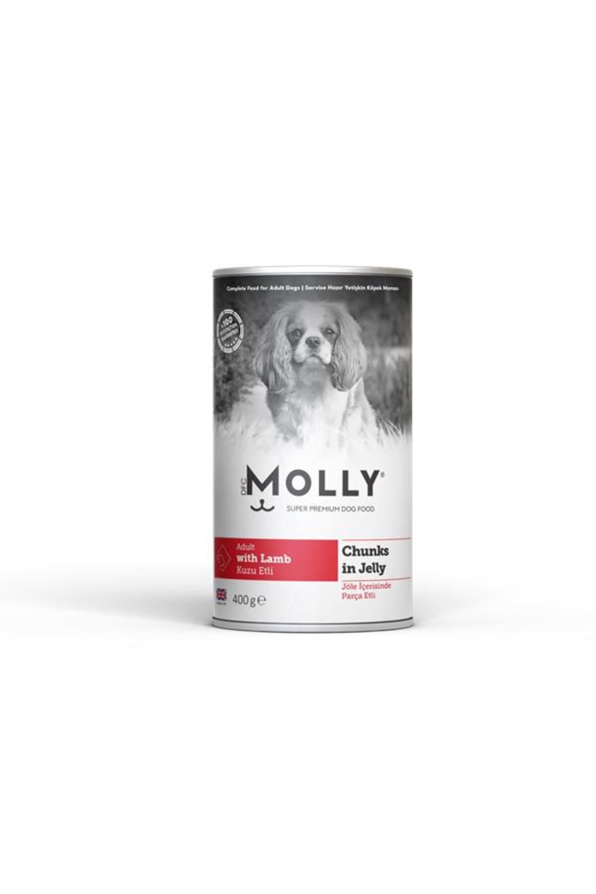 Molly Konserve Yetişkin Köpek Jöleli Kuzulu Parça Etli 400 Gr