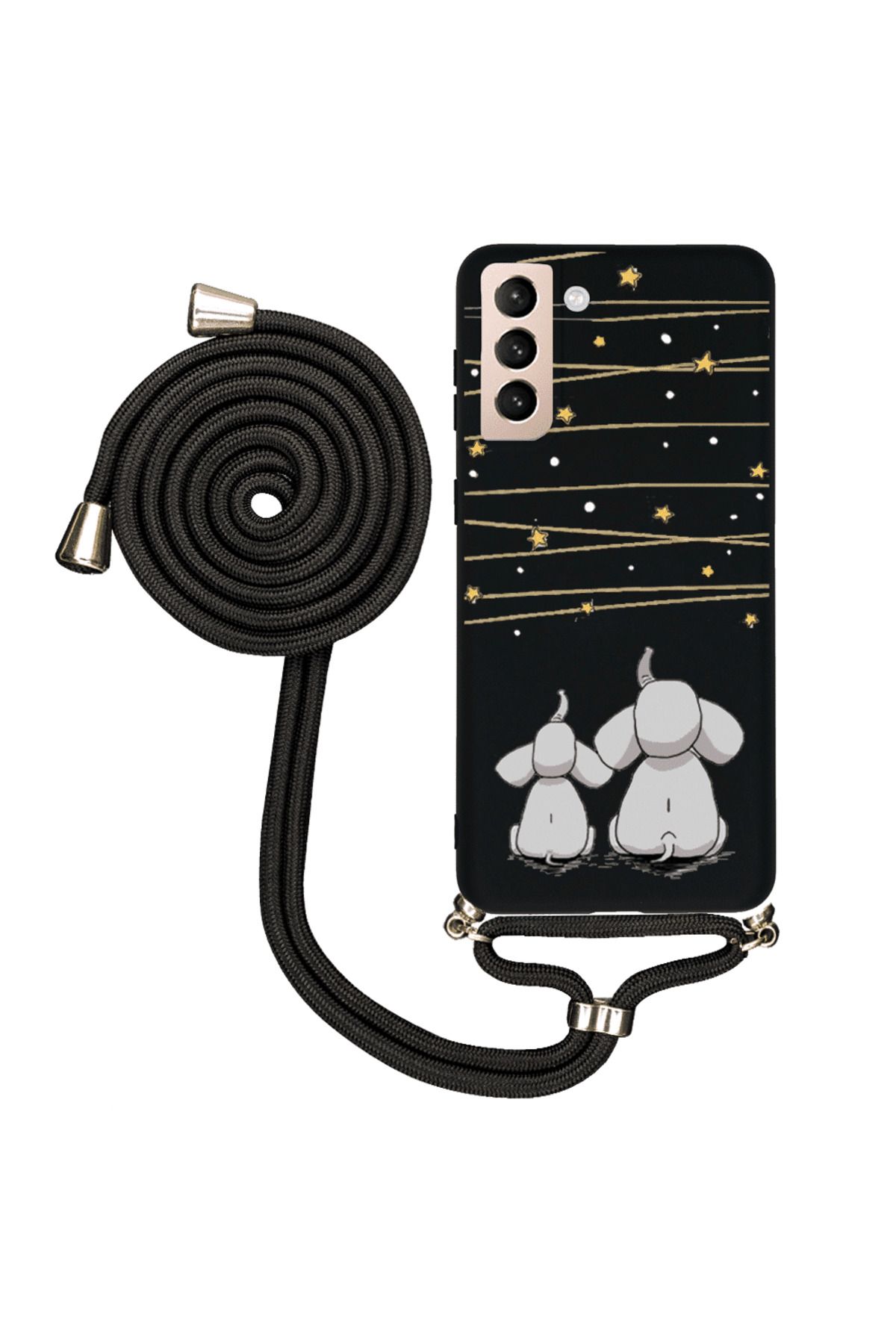 Royaleks Samsung S21 Plus İpli Lansman Kılıf - Elephants And The Stars