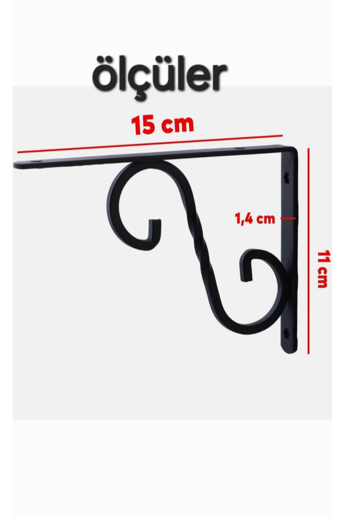 eneefwood raf altı ayak 15x11 ferforje