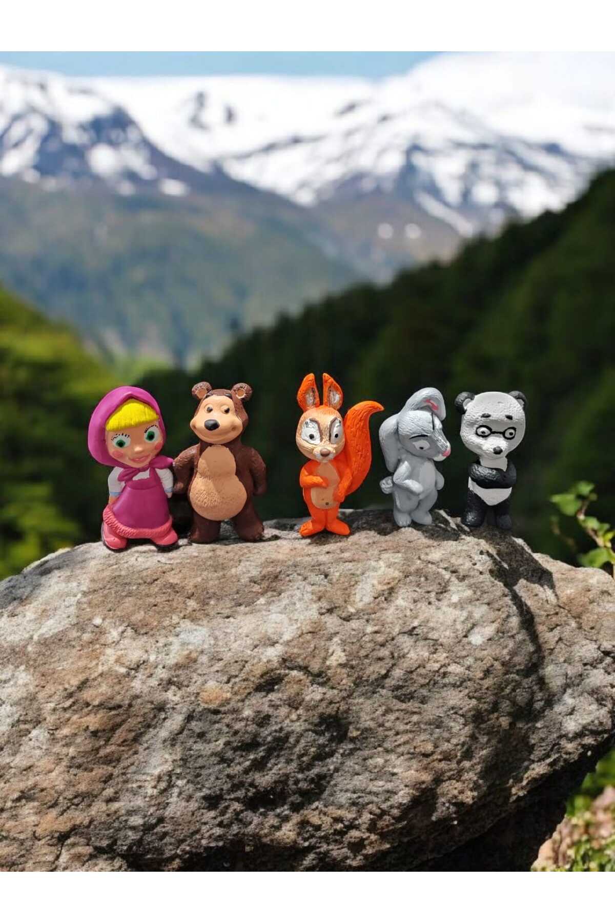 مجموعه ۶ تکه نقاشی روی سنگ مارول: ست فعالیت مادر و کودک برای رشد کودک با فیگور