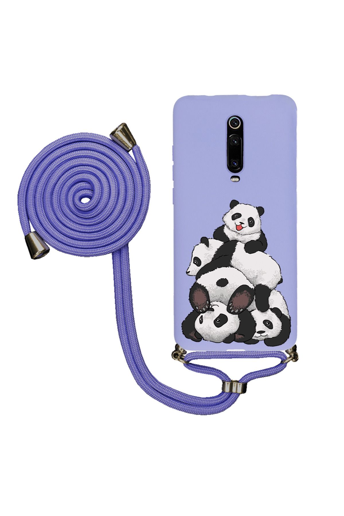 Royaleks Xiaomi Mi 9T Pro İpli Lansman Kılıf - Cute Pandas