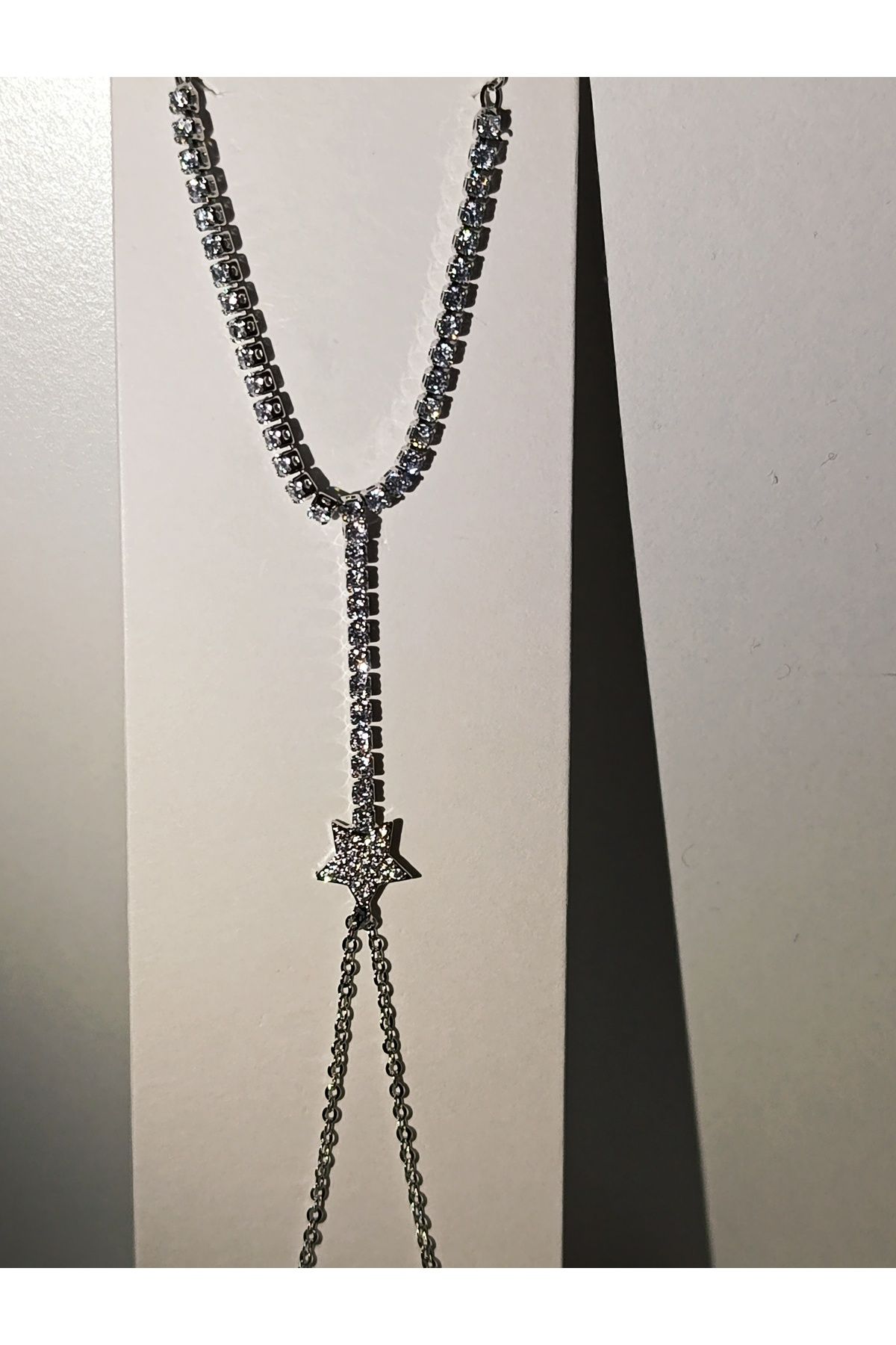 staınless steel Zirkon Taşlı Yıldız Figürlü Gümüş Renk Şahmeran Bileklik