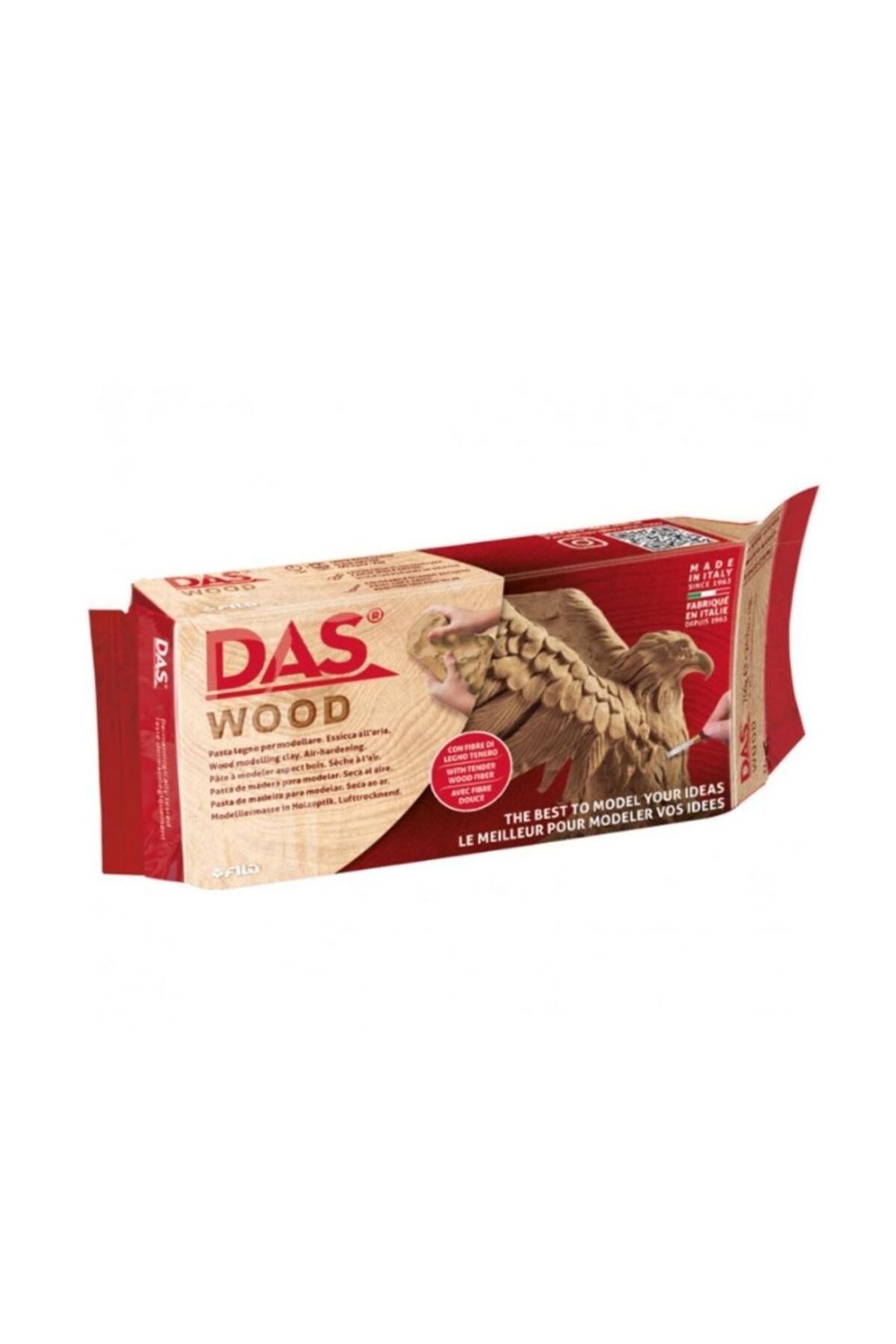 Das WOOD SERAMİK HAMURU 350 GR KAHVERENGİ OYMA YAPILABİLEN KİL