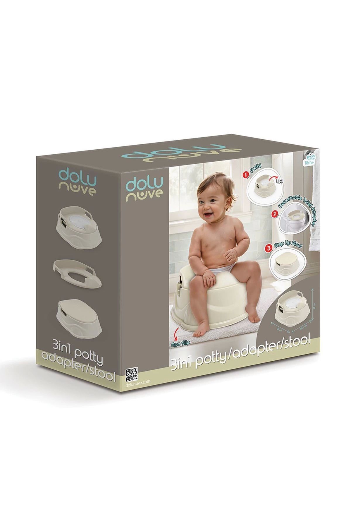 DENİZBİLİŞİM 7182 Lazımlık Adaptör Basamak Relax Bej -Dolu Oyuncak