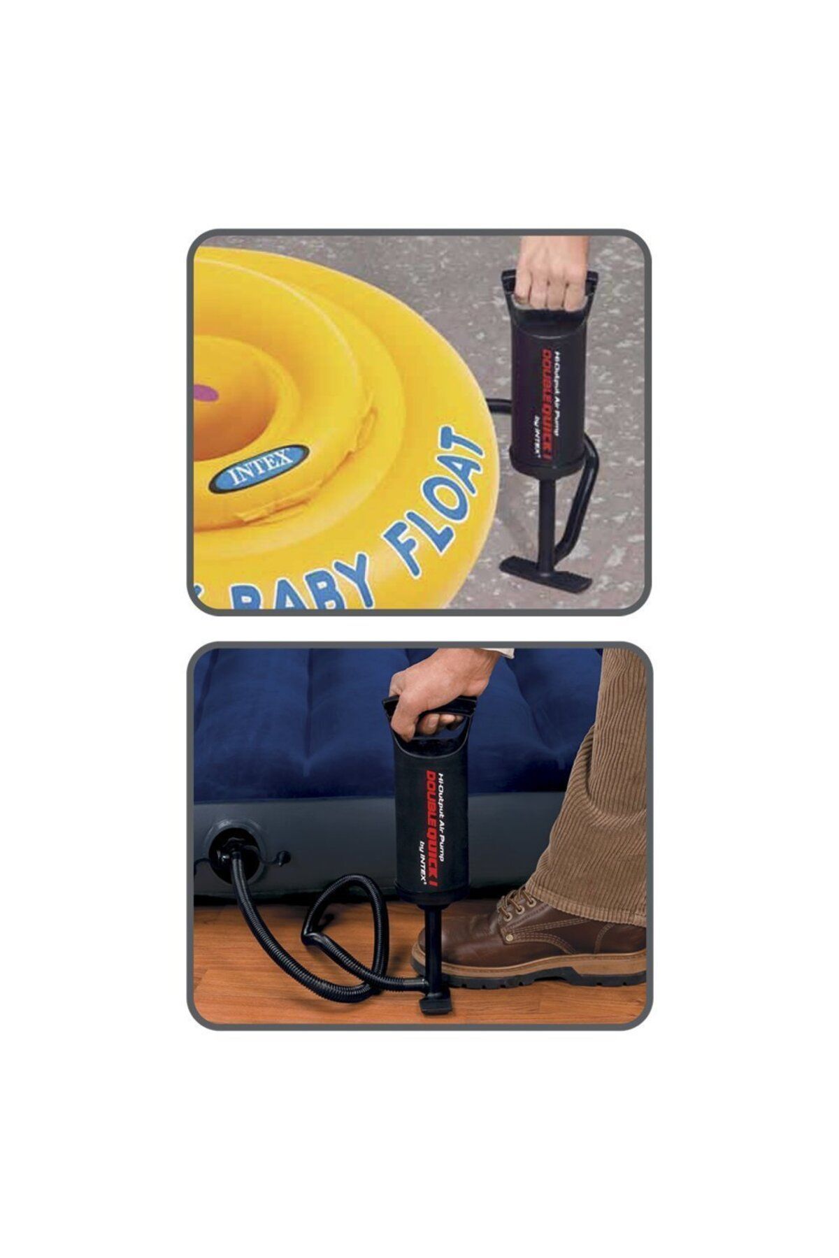 MAİN SHOP Intex 29 Cm Kutulu Pompa Yatak, Havuz Ve Simit Şişirme Pompası M-68612