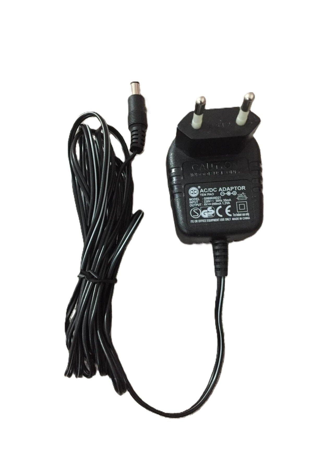 CAUTION 6V 200mA -1.2VA AC/DC ADAPTÖR