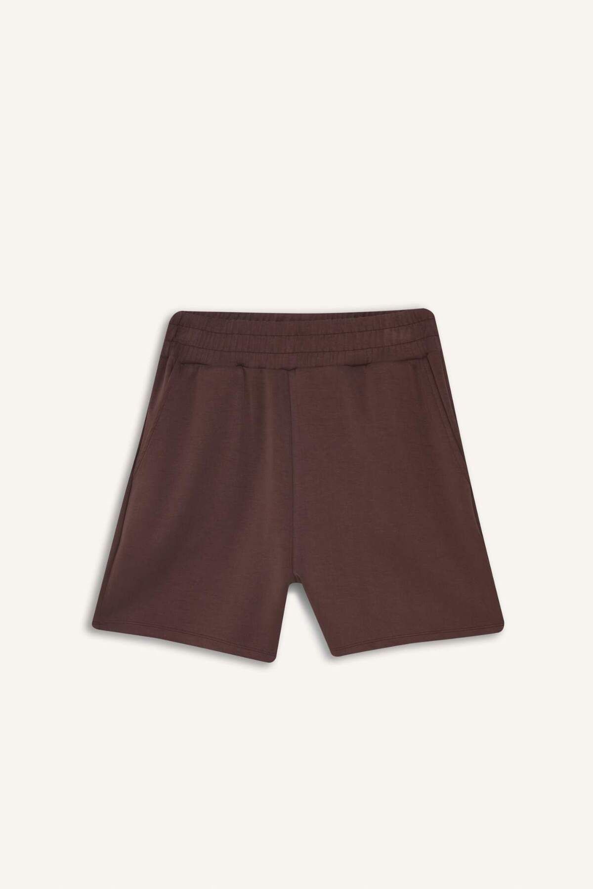 DeFacto DeFactoFit Standart Fit Sporcu Kısa Paça Modal Şort F5001AX25SM