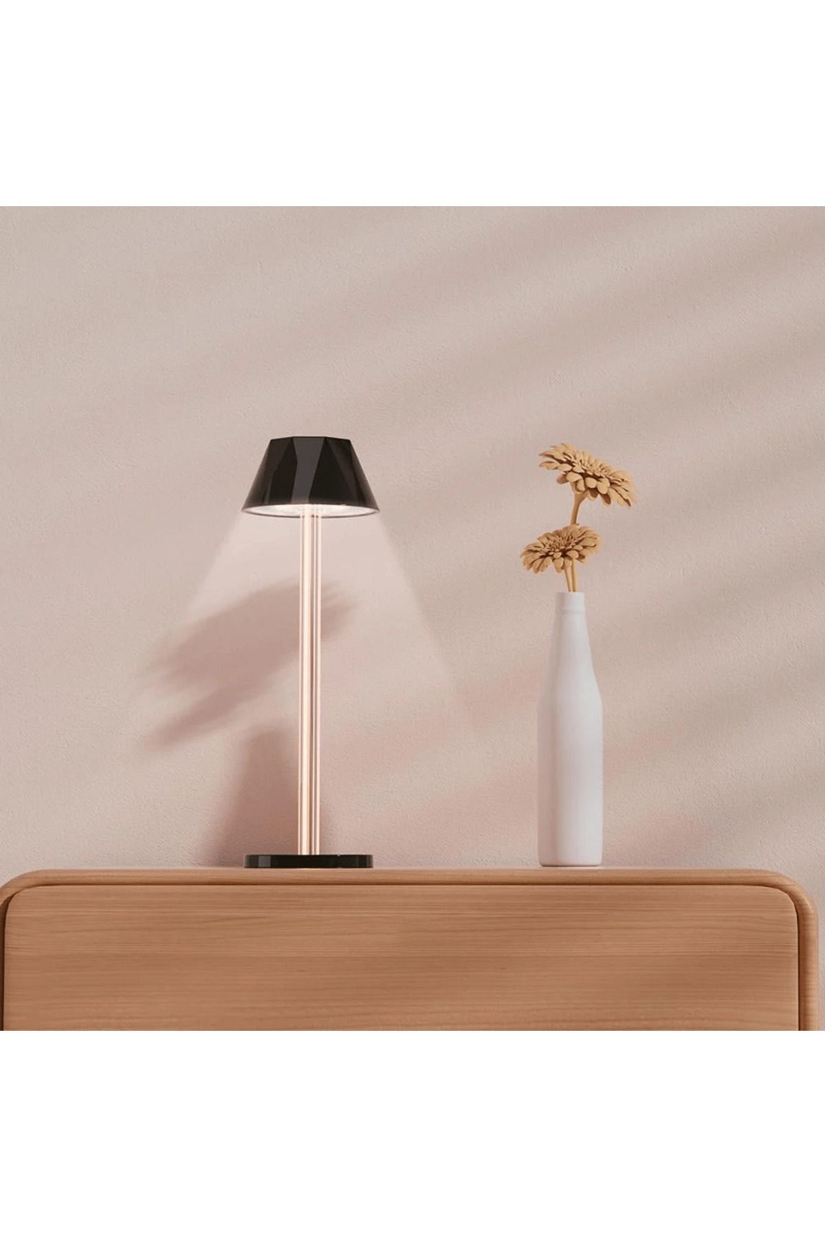 SerenityHaven Dokunmatik Şarjlı Dekoratif Mellea Led Masa Lambası