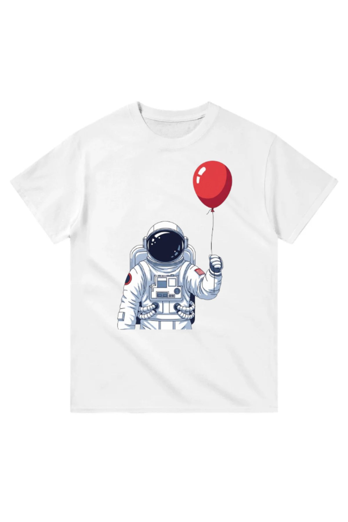 Yeta Modern Astronot Balon Tasarım Tişört