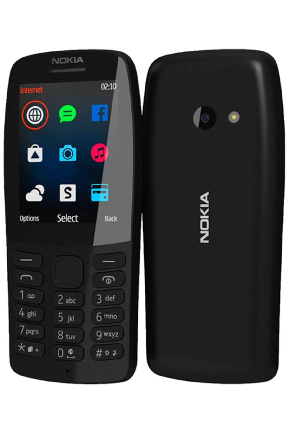 Nokia-210 Dual Sim Mobile Phone - Black 1