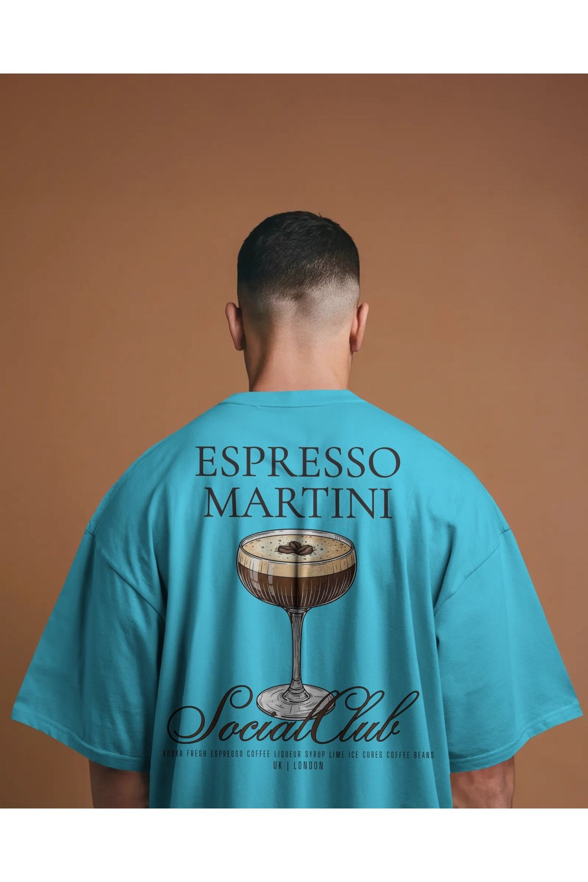 Etiole Studio Espresso Martini - Oversize Tişört | Unisex Tişört | Rahat Kesim