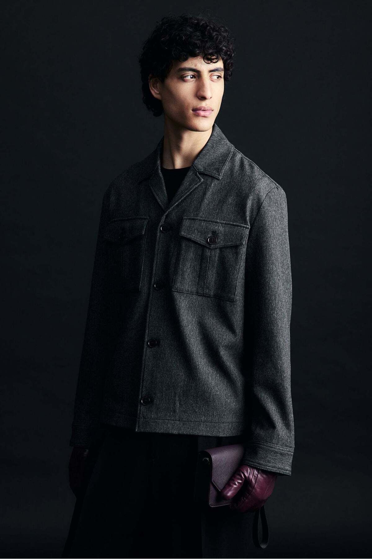 H&M-Regular Fit Twill shacket 1