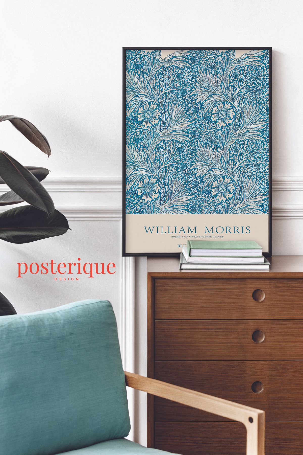 posterique William Morris Çerçevesiz Poster Çerçevesiz Tablo