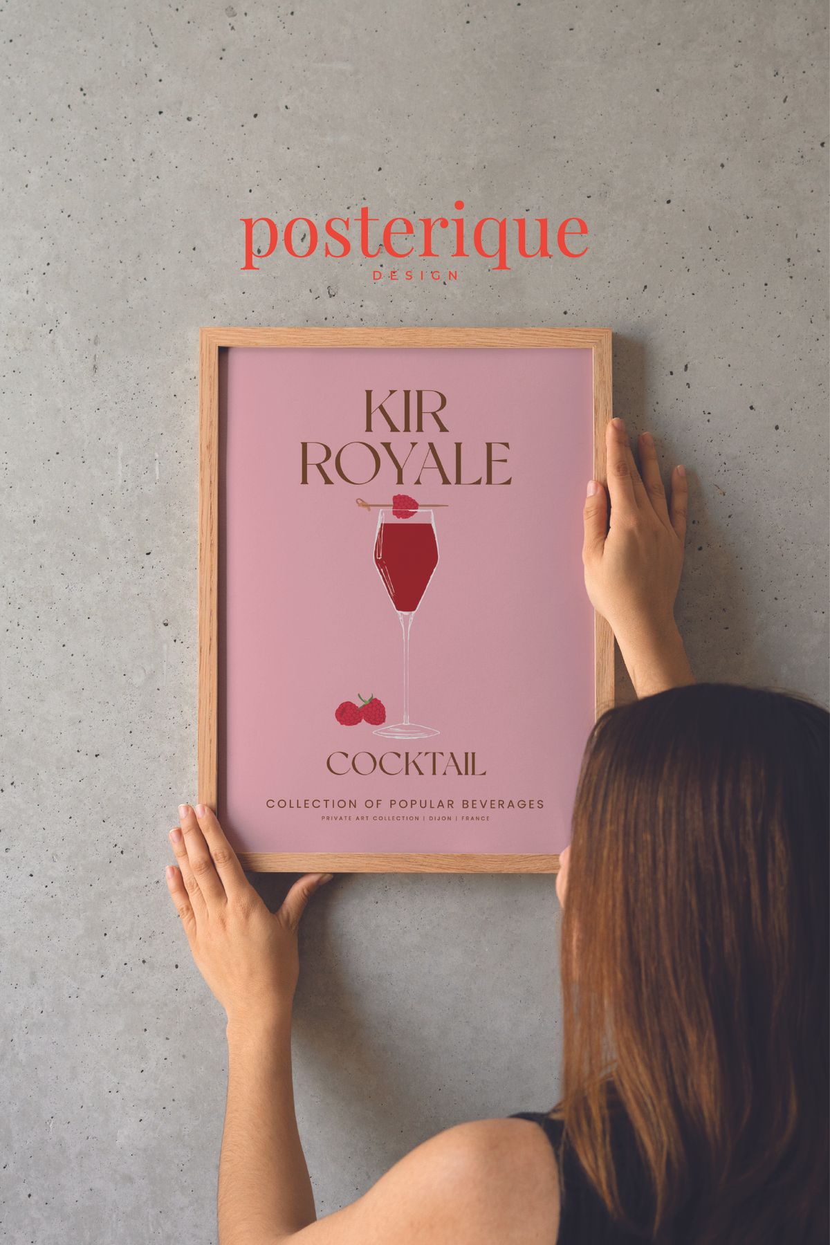 posterique Coctail Kır Royal Çerçevesiz Poster Çerçevesiz Tablo