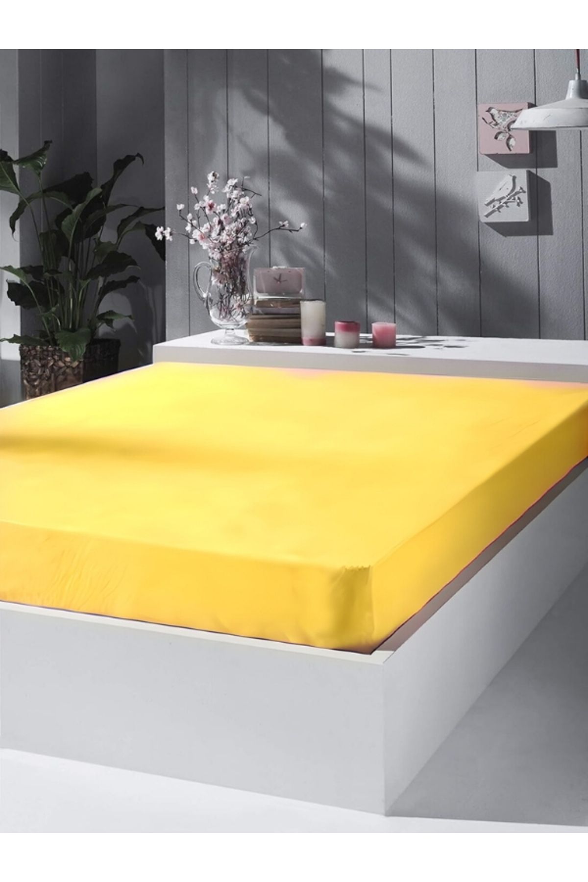 Artiva Home Collection Çift Kişilik Fitted Lastikli Çarşaf %100 Pamuklu Penye Kumaş