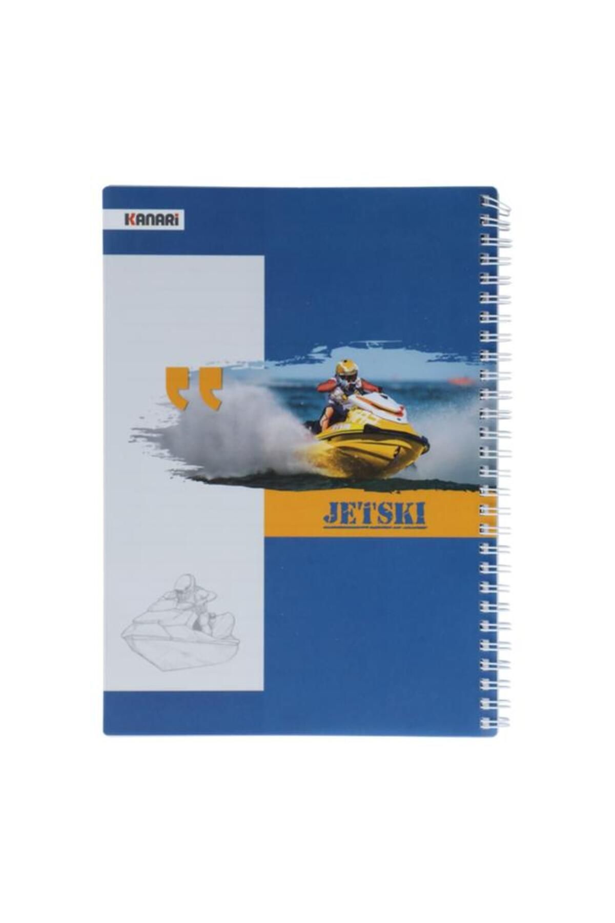 Generic-KANARI 100-Sheets Plastic B5 Spiral Bound Notebook Assorted Color 90081-0009 3