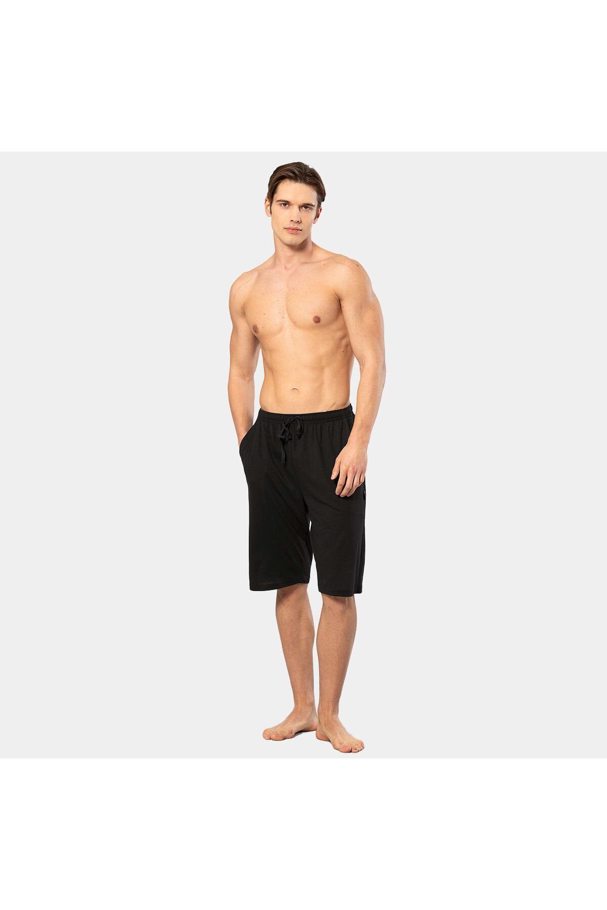 NazikEndam cachare Modal Bermuda Tek Alt 2172/Siyah