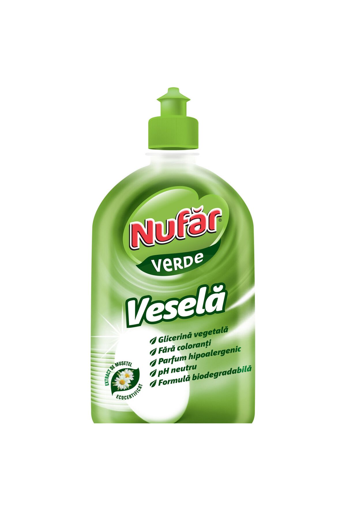 Nufar Solutie Curatare Vesela Nufar Verde, 500 Ml - One Size