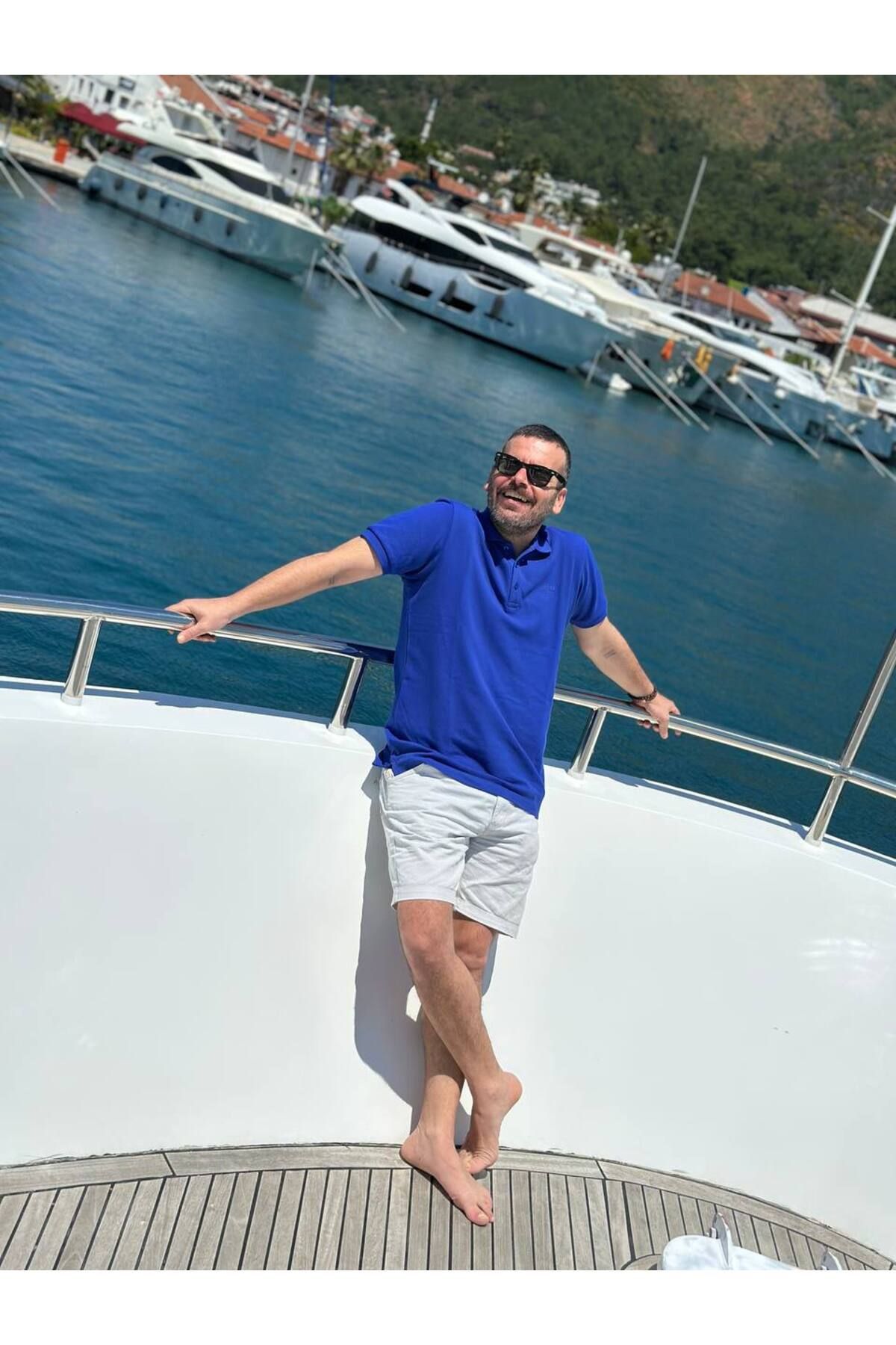 CAN ÇAPAR Erkek Düğme Kapamalı Regular Yeşil Polo Yaka T-shirt