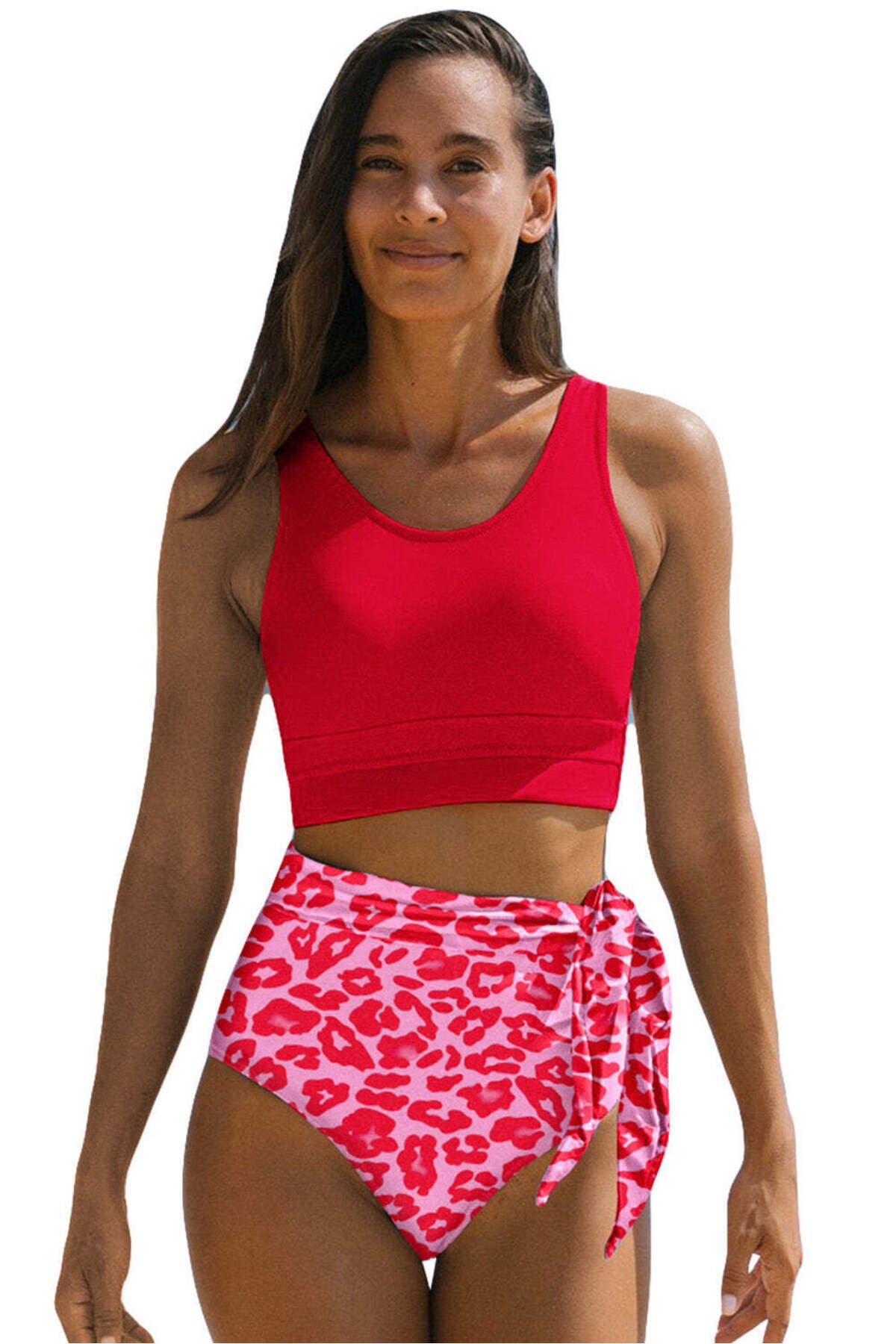 WildFashion-2-piece swimsuit model with bustier and high-waisted panties SW2429-3 14