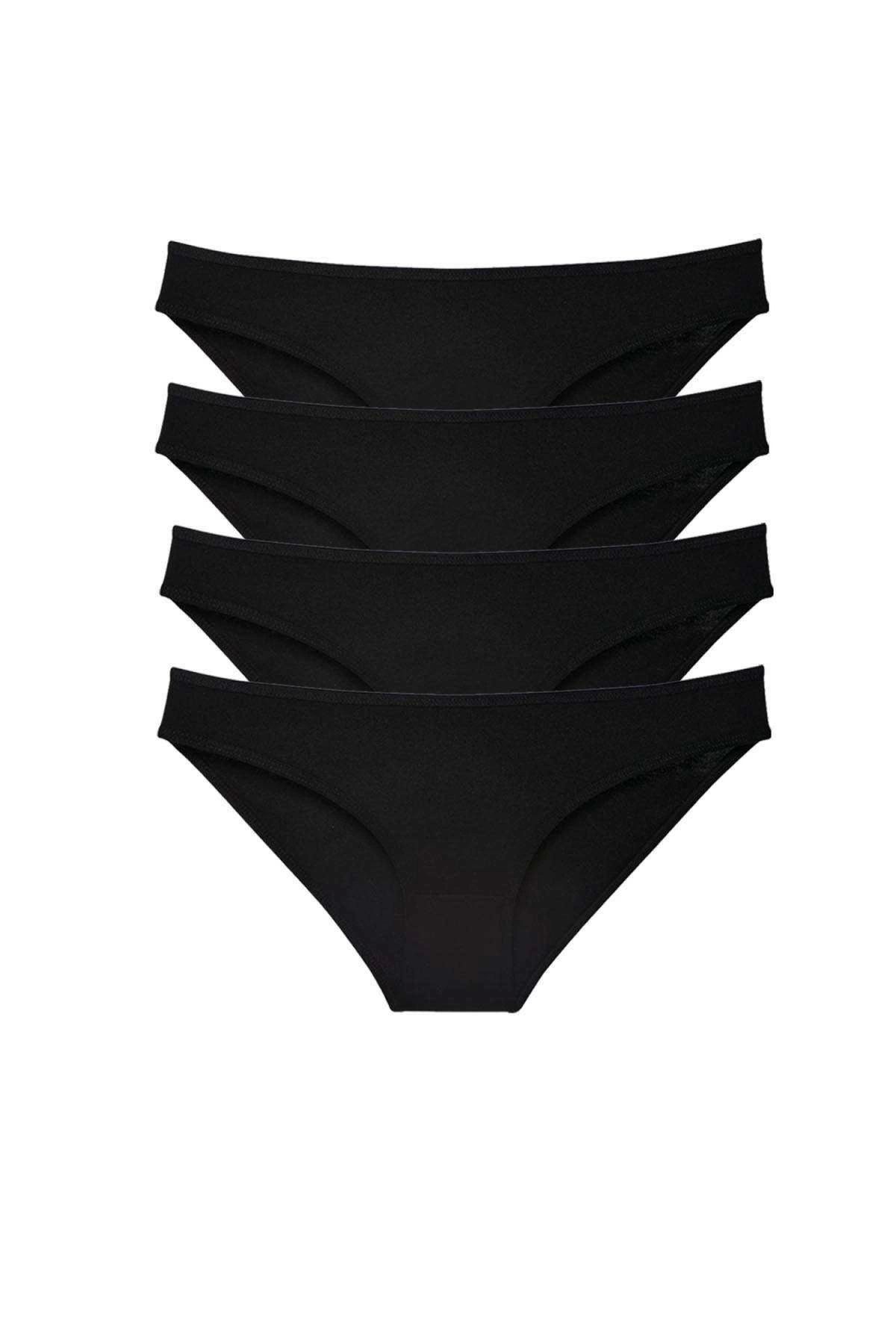 POLEXP Siyah Süper Eko Kadın Slip Külot