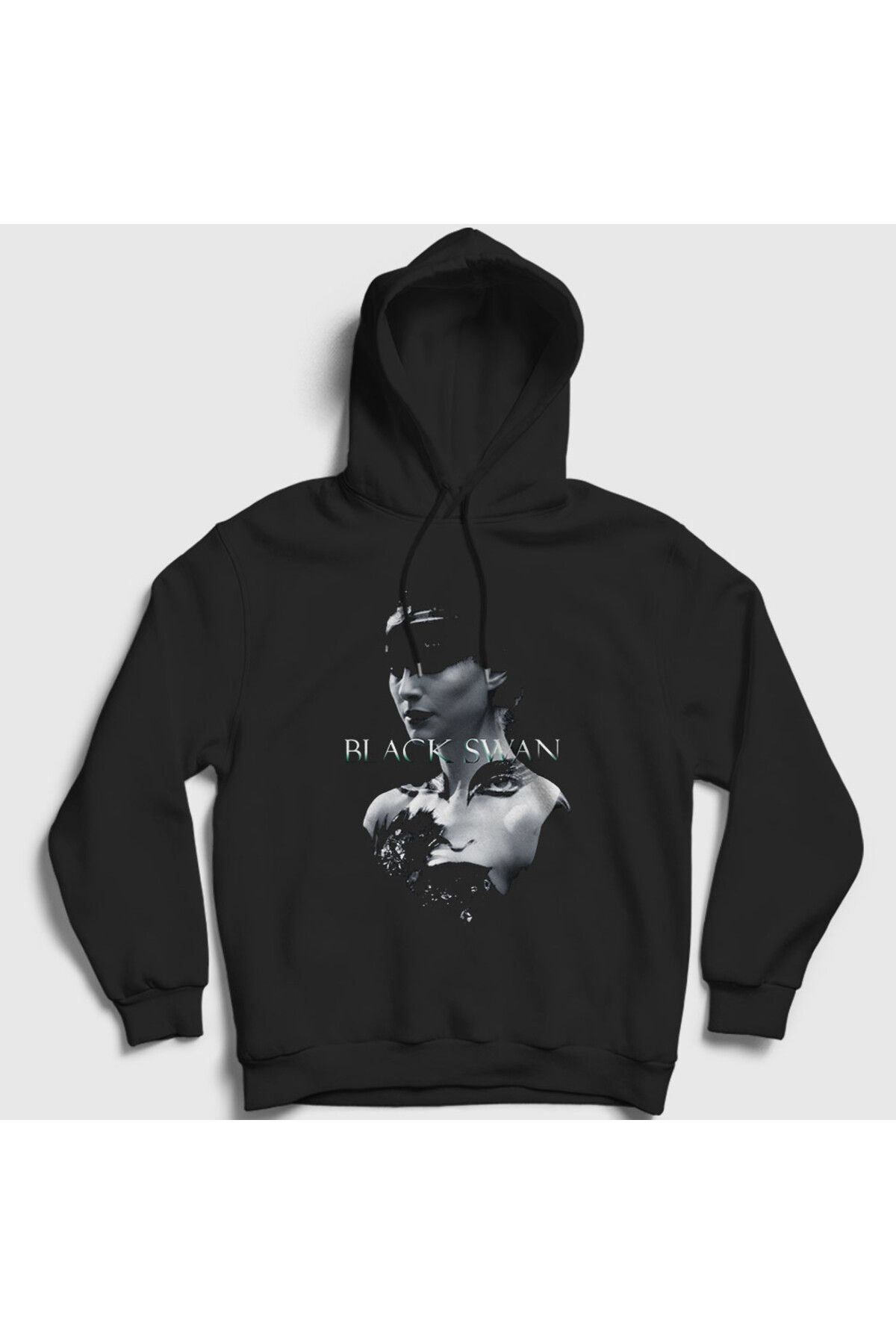 Presmono Unisex Siyah Nina V2 Black Swan Bale Balerin Kapüşonlu Sweatshirt 550597tt