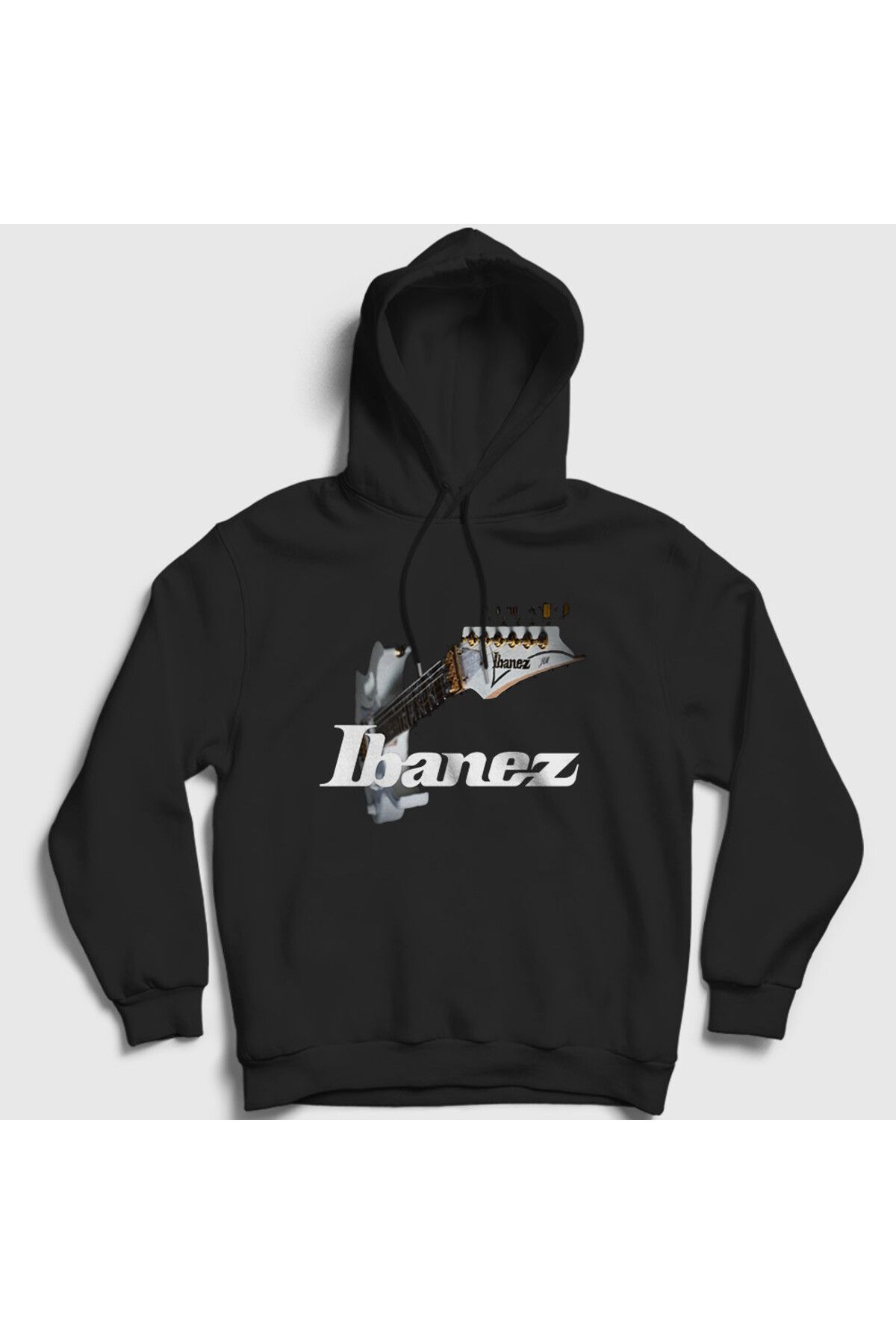Presmono Unisex Siyah Guitar Gitarist Hediye Ibanez Kapüşonlu Sweatshirt 548897tt