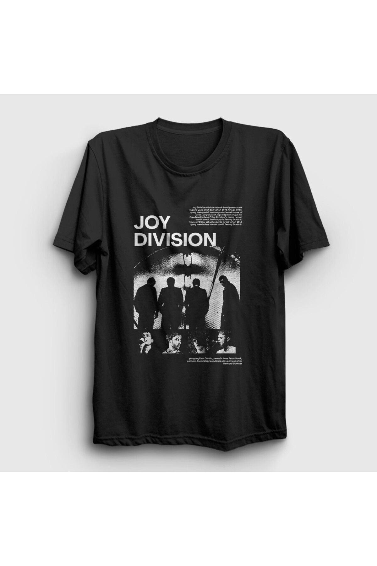 Presmono Unisex Siyah Poster Band Joy Division T-Shirt 550783tt