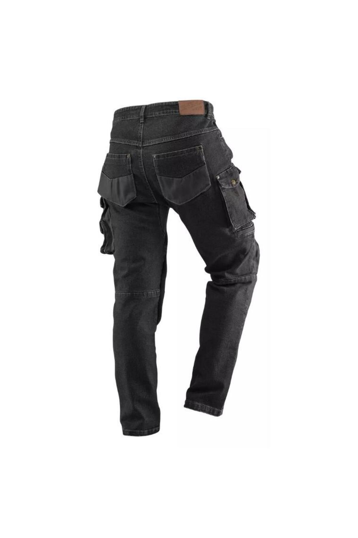 NEO-Pantaloni de lucru tip blugi, NEO, model Denim, negru, marimea L/52 4