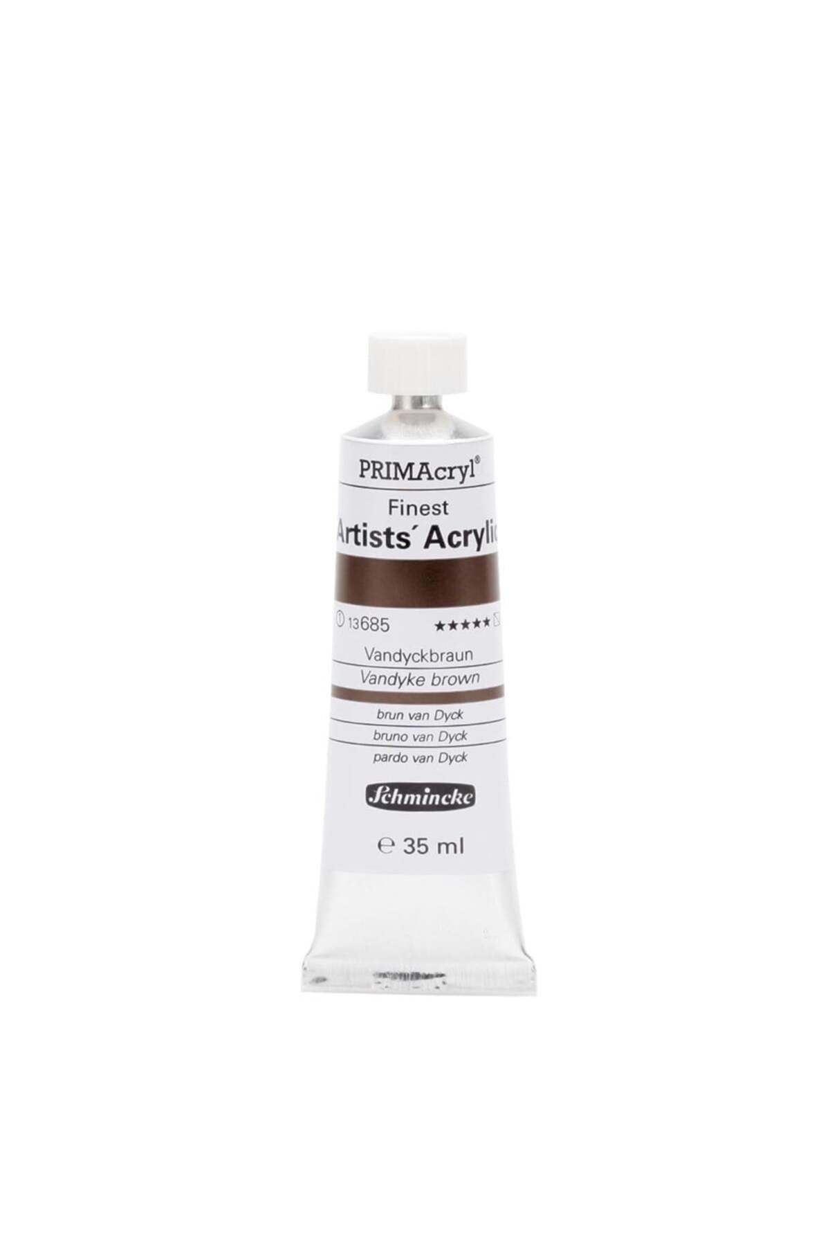 Schmincke Primacryl Artist Akrilik Boya 35 ml Seri 1 685 Vandyke Brown