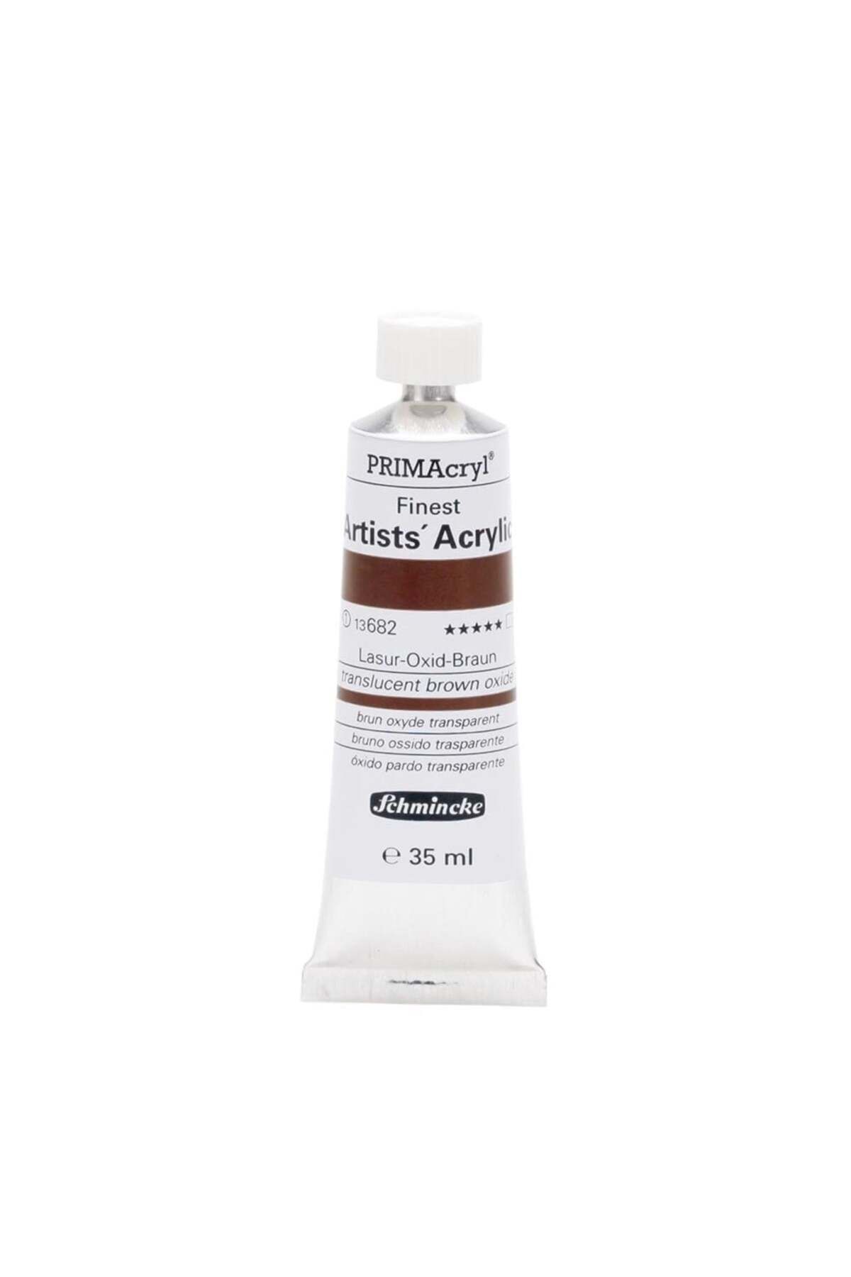 Schmincke Primacryl Artist Akrilik Boya 35 ml Seri 1 682 Translucent BroOxide