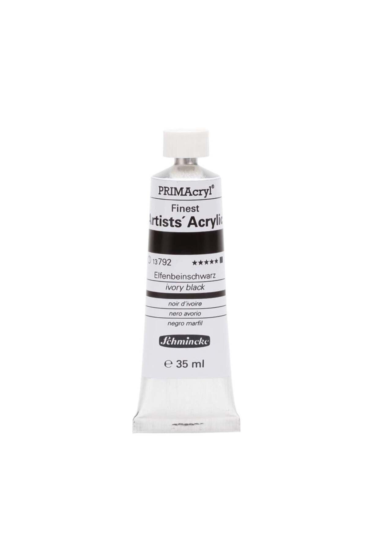 Schmincke Primacryl Artist Akrilik Boya 35 ml Seri 1 792 Ivory Black