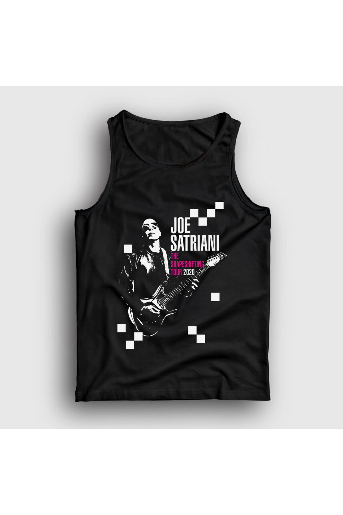 Presmono Unisex Siyah Tour Gitarist Hediye Joe Satriani Atlet 551868tt