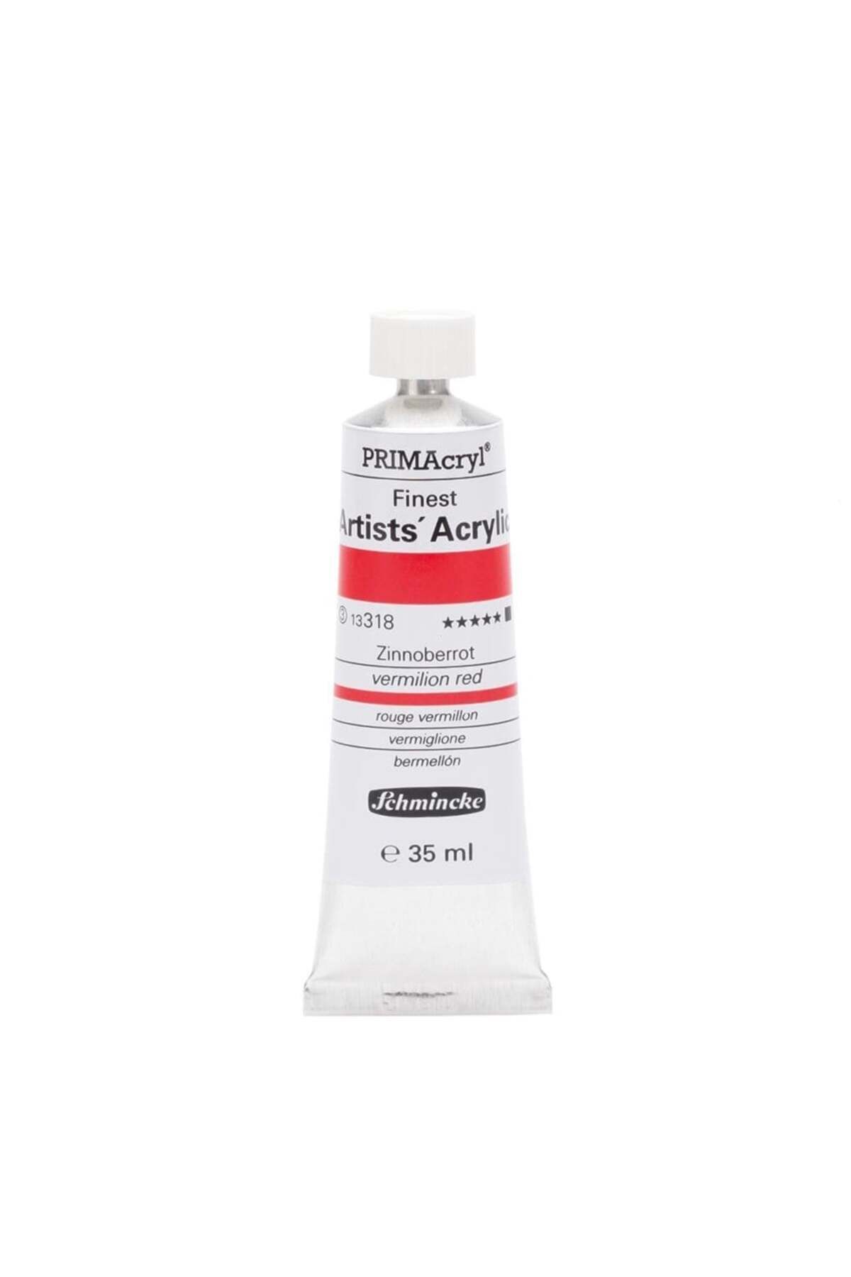 Schmincke Primacryl Artist Akrilik Boya 35 ml Seri 3 318 Vermilion Red