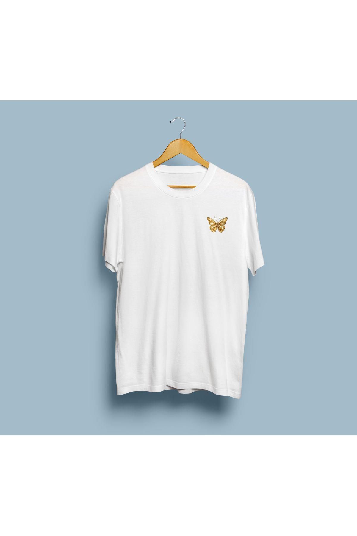 bahriyeli.jpeg Oversize Kelebek Butterfly Cep tasarım unisex T-shirt
